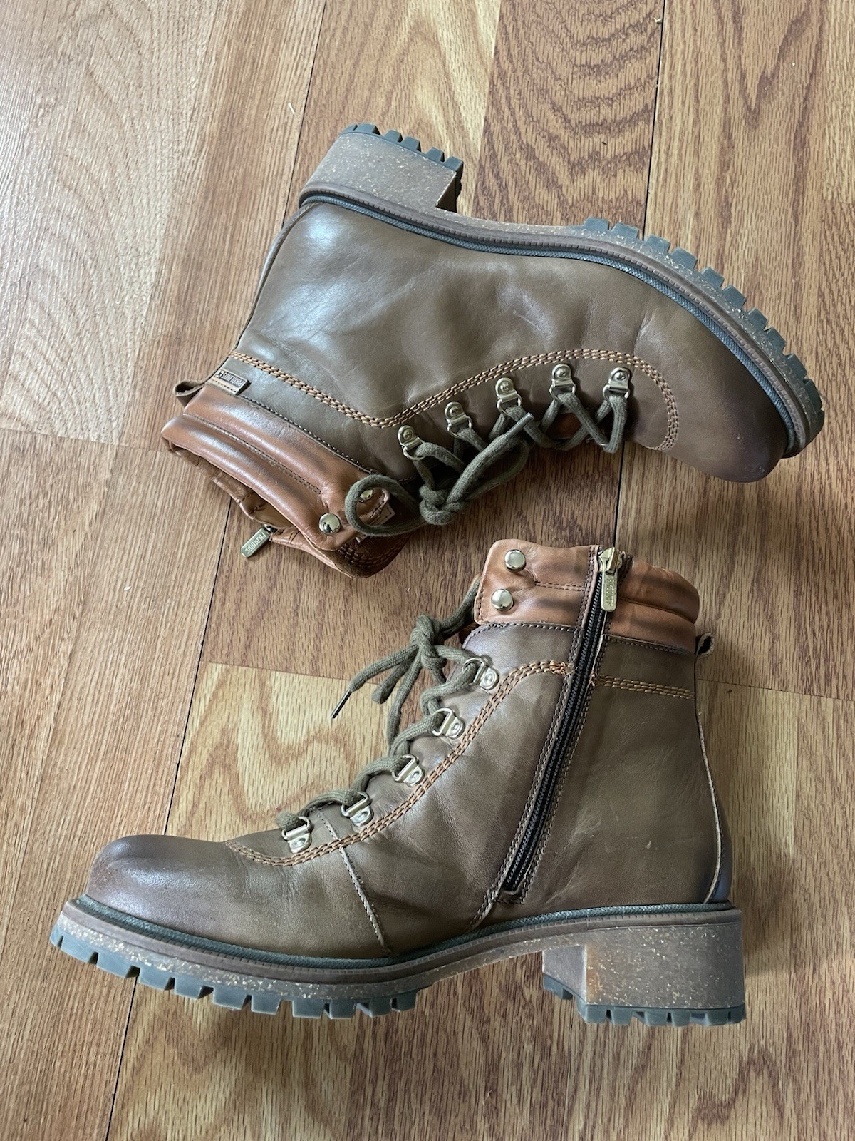 Pikolinos Women’s Aspe Boots Leather Beige Size 41 US 10 – 10.5