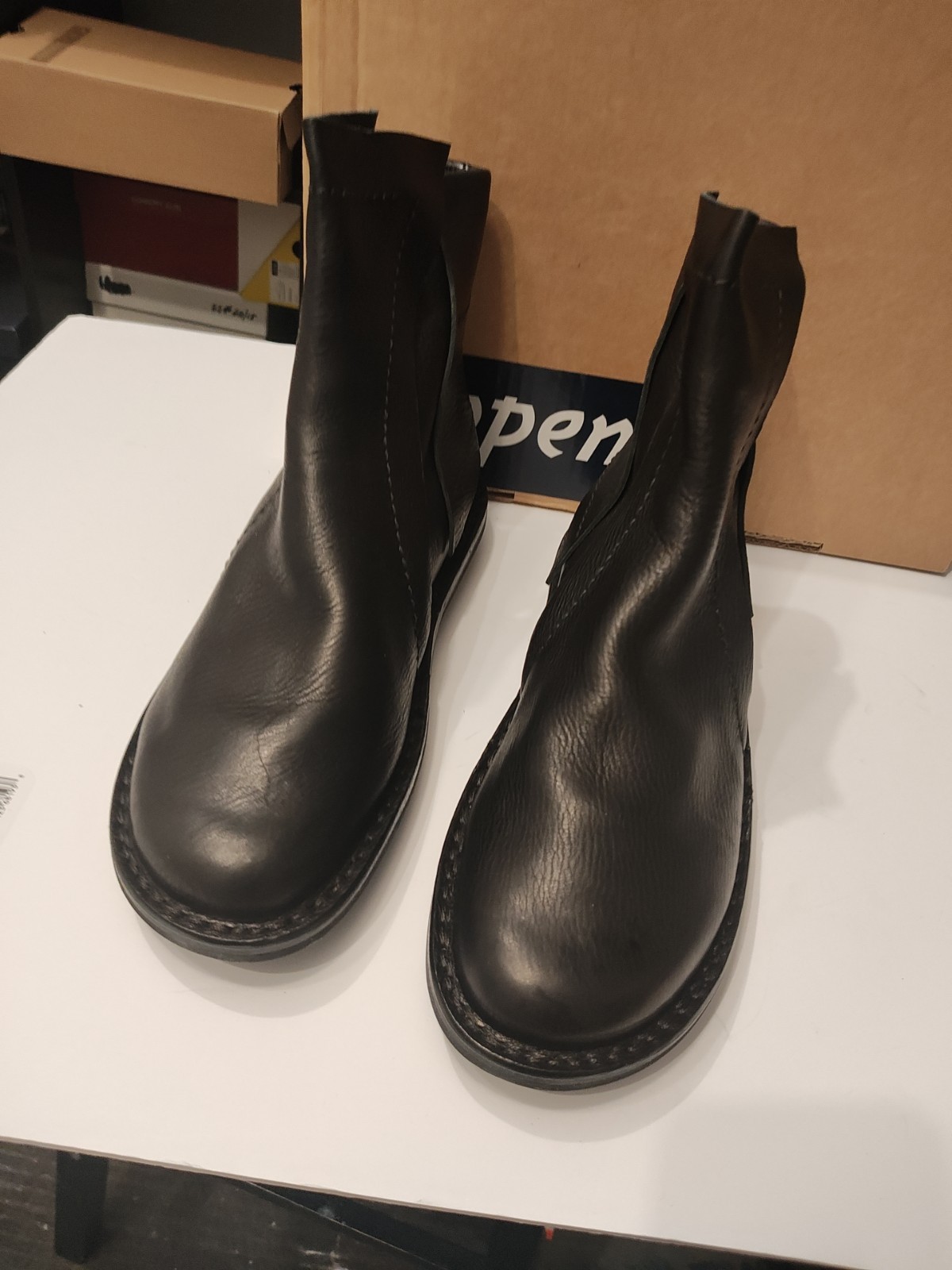 Trippen Humble Boots 42 Black made In GERMANY