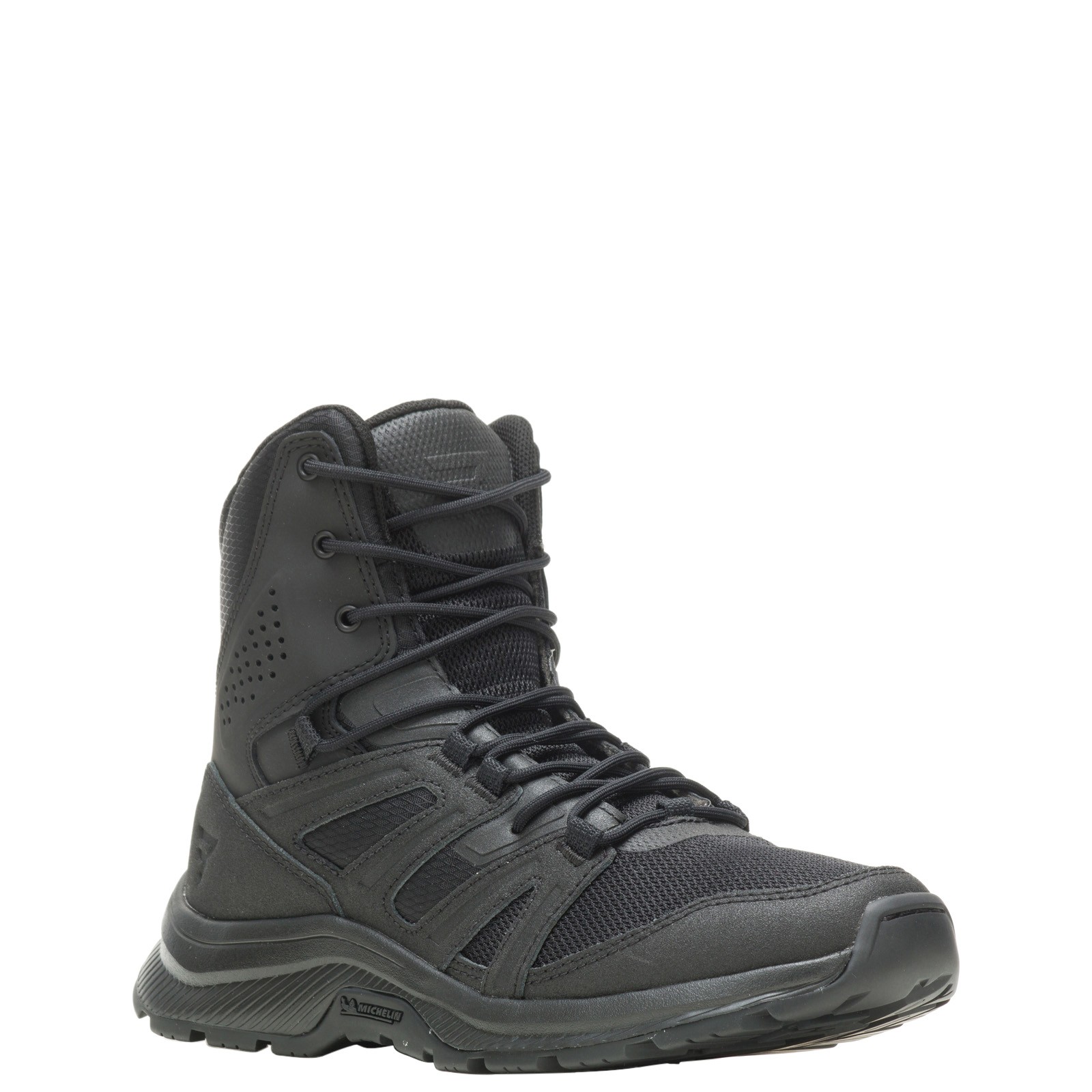 Bates Rallyforce Tall Side Zip E04560 Womens Black Leather Tactical Boots 10