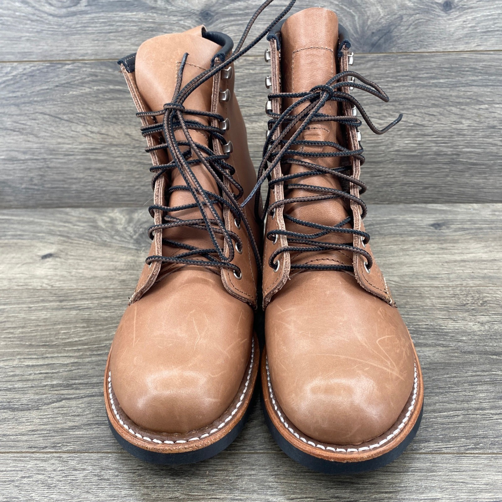 Red Wing Silversmith Boots Women 6 Copper Tan Leather Lace Up Heritage 3362