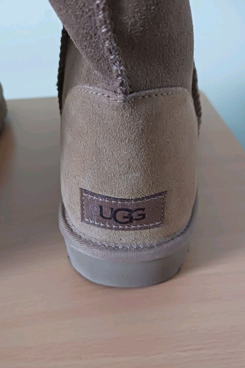 UGG Womens Winter Warm Suede Shearling Snow Boots Size 10 Chestnut Real Fur New