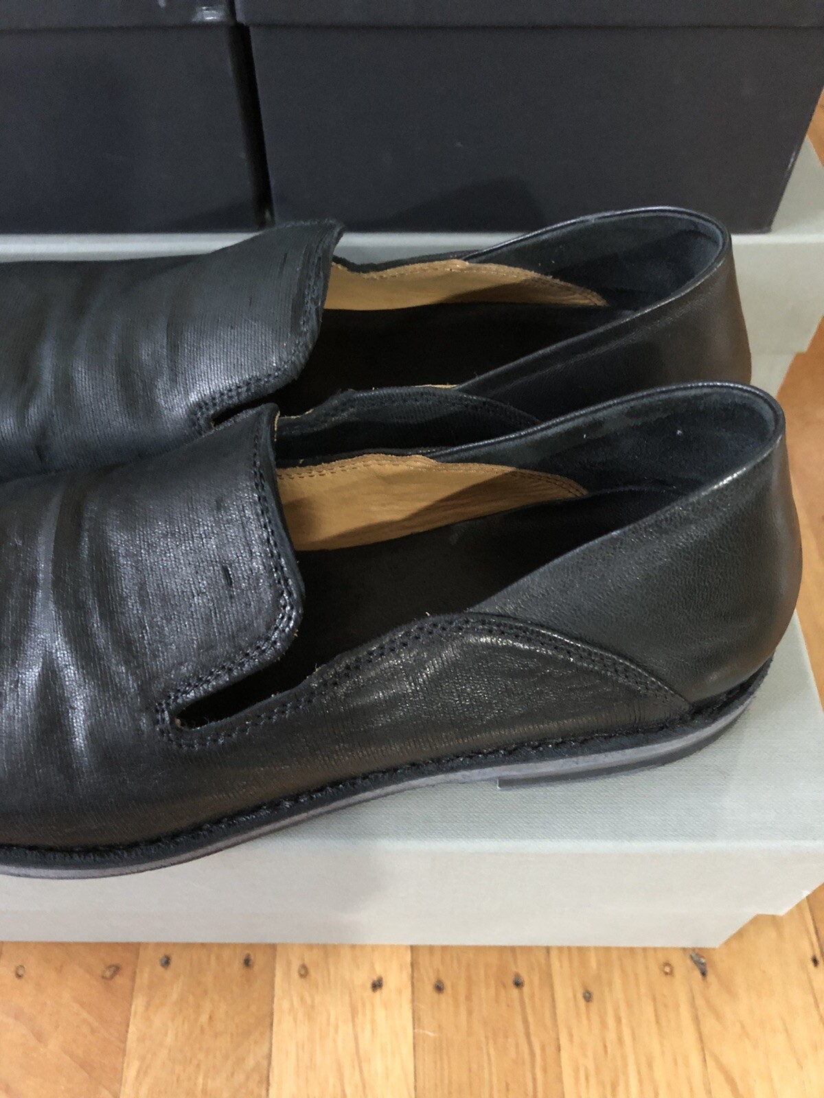 Officine Creative Womens Nadine Black Slip On Leather Size 36 Brand New $485