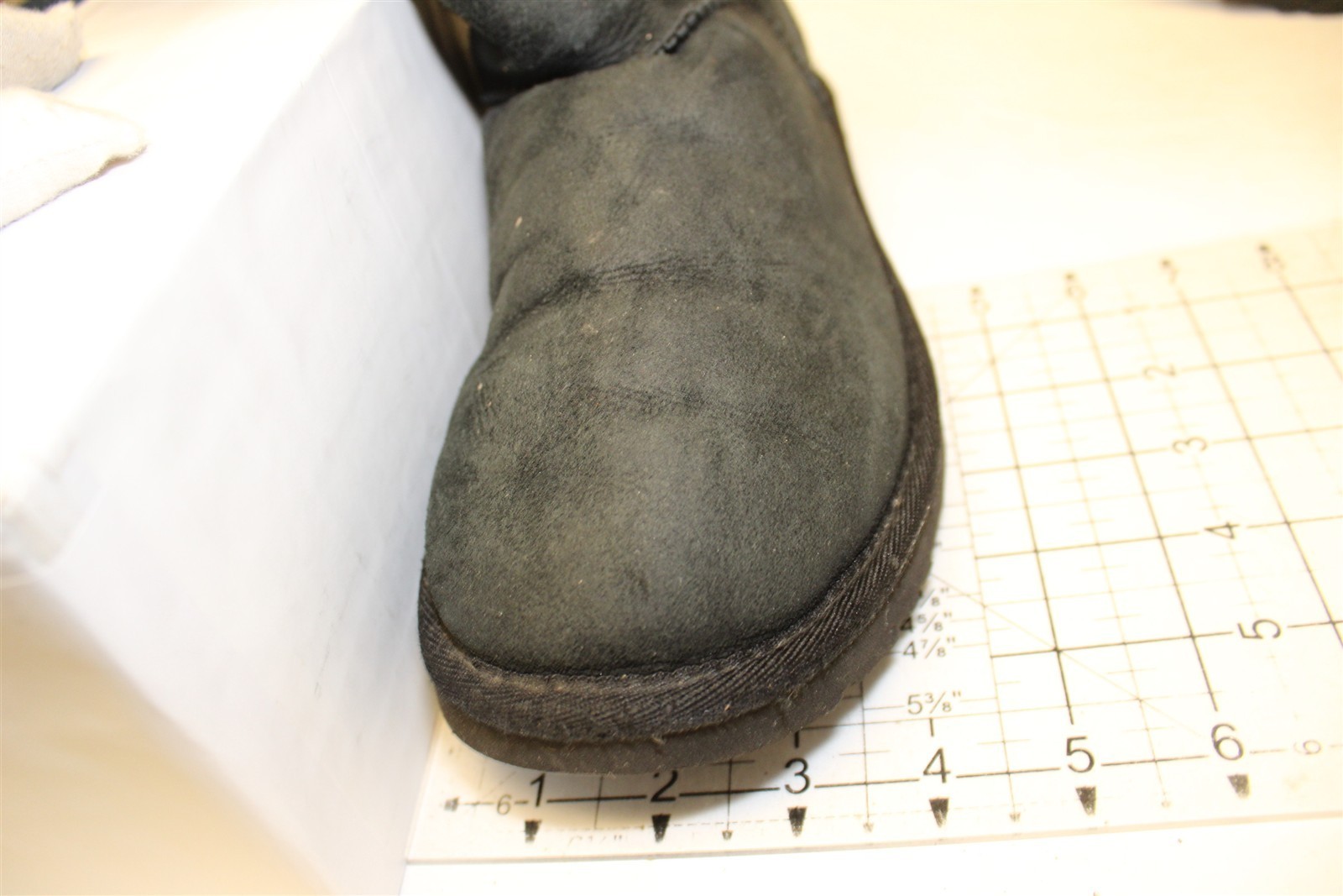 UGG Classic Tall II Womens Size 7 38 Black Suede Shearling Pull On Boots 1016224