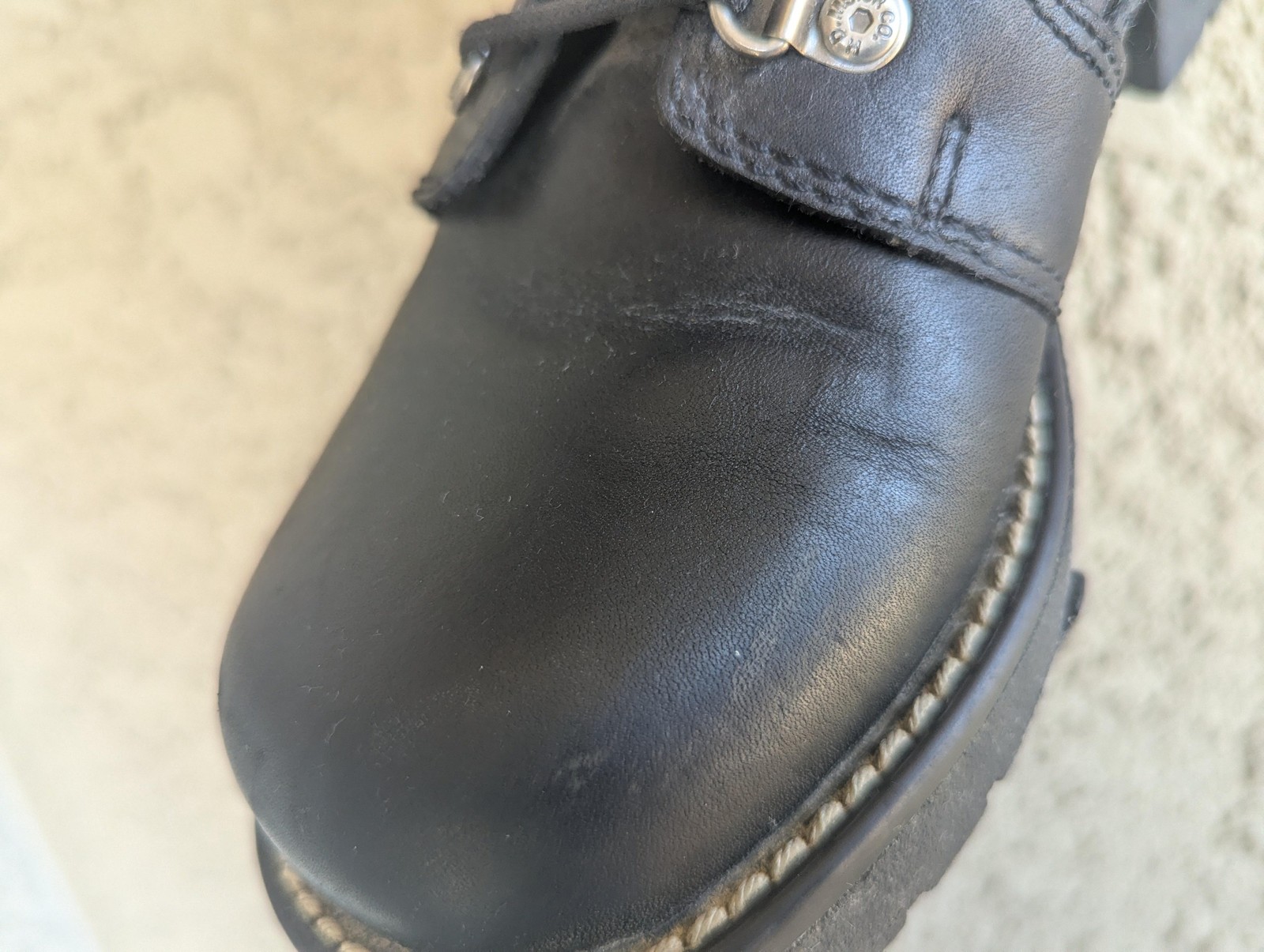 Harley-Davidson Boots Womens 9 Black Leather Ankle Zip Motorcycle Express Lane