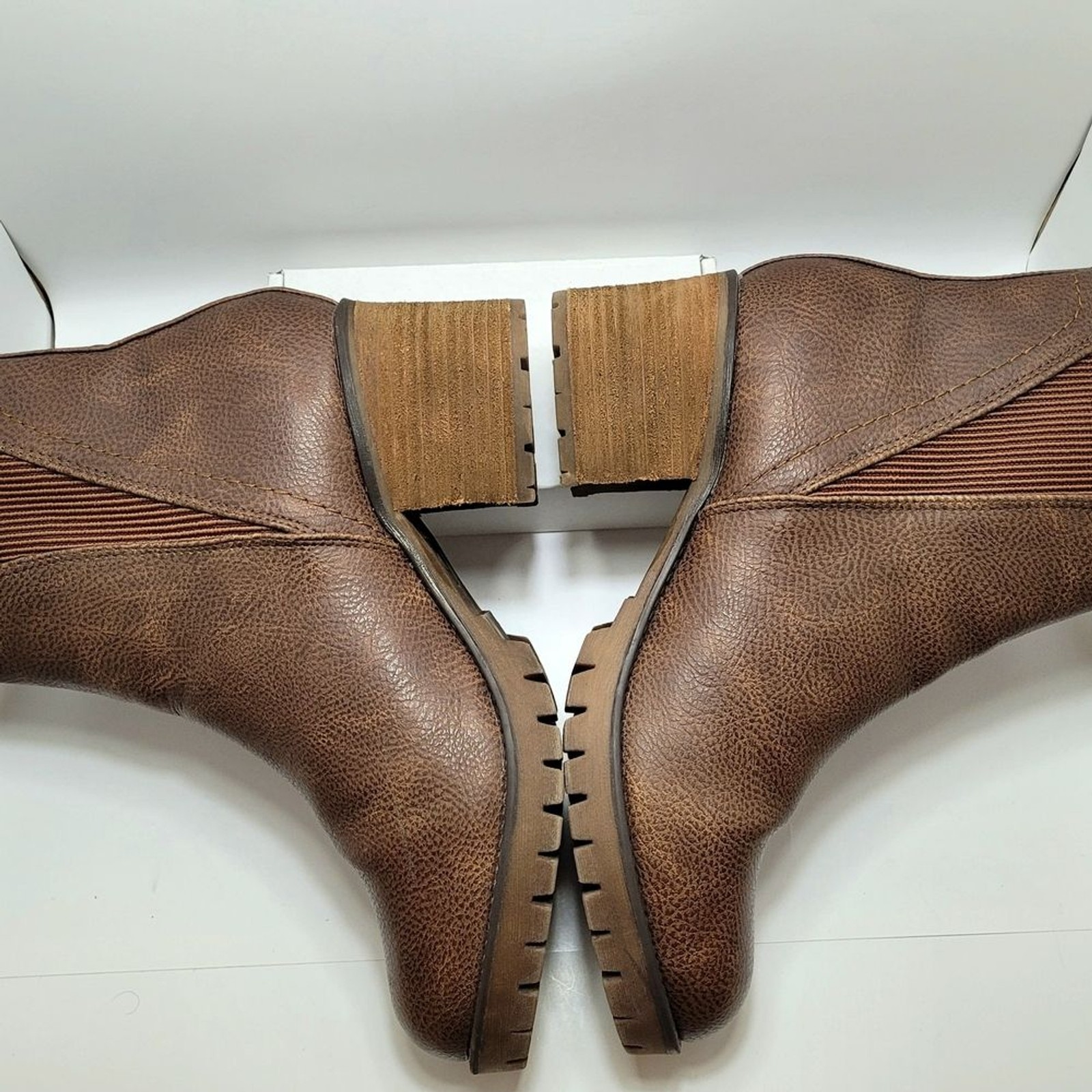 MIA Chestnut Chelsea Ankle Booties