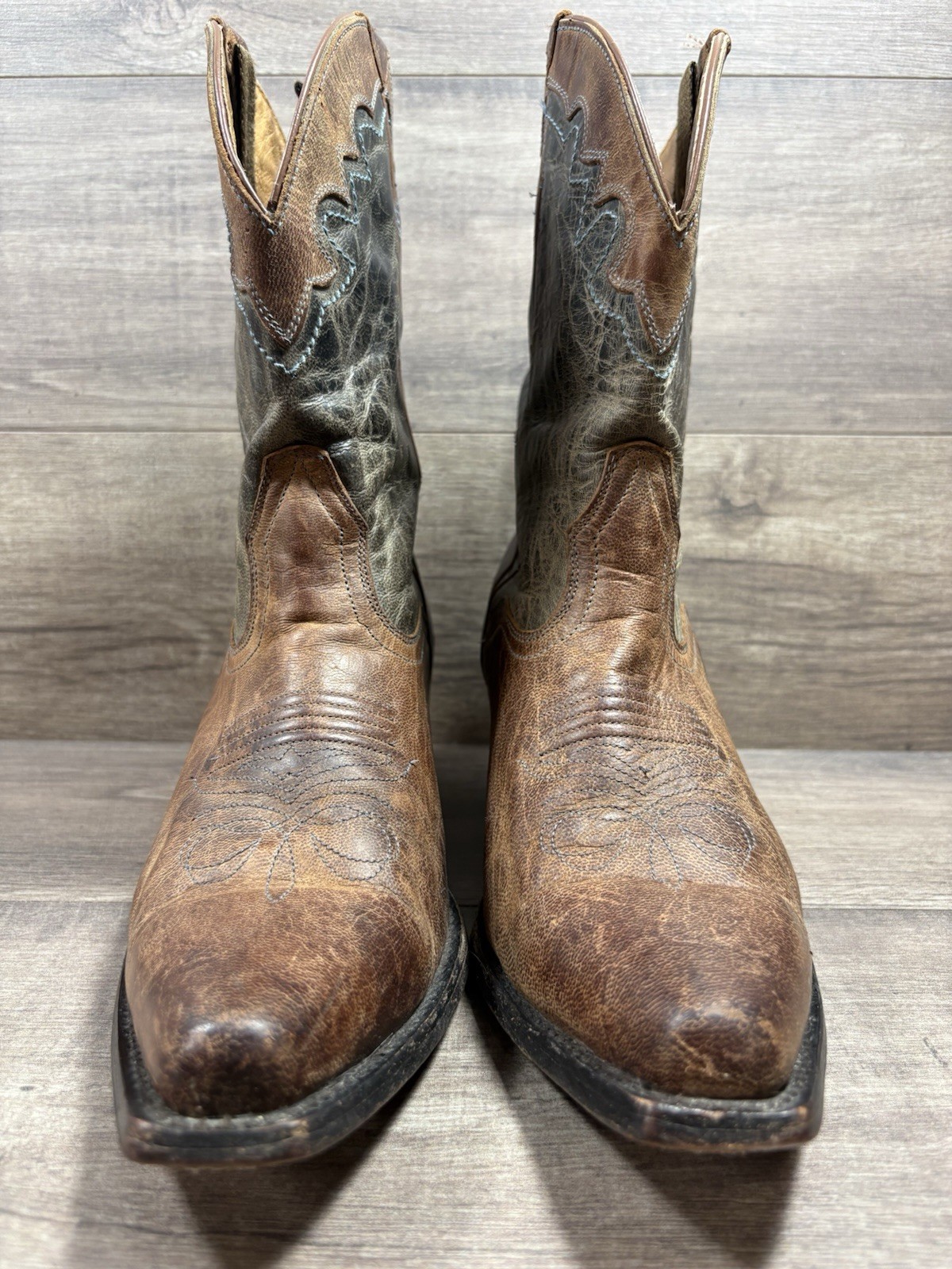 JB Dillon Western Cowboy Boots Brown Leather Womens Size 10 B