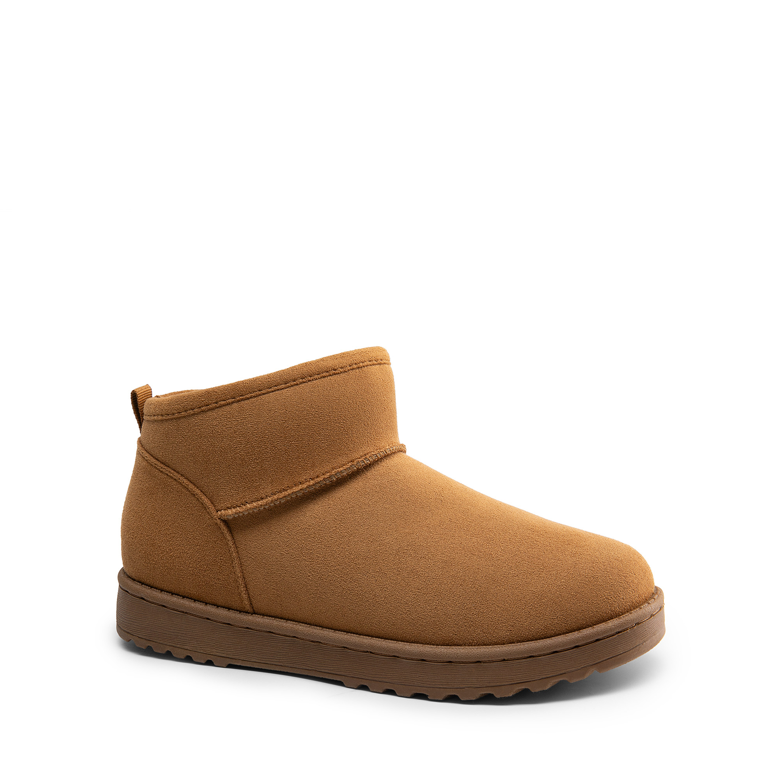 Women Winter Ankle Boots Faux Fur Lined Slip On Snow Boots Round Toe Size 6-11