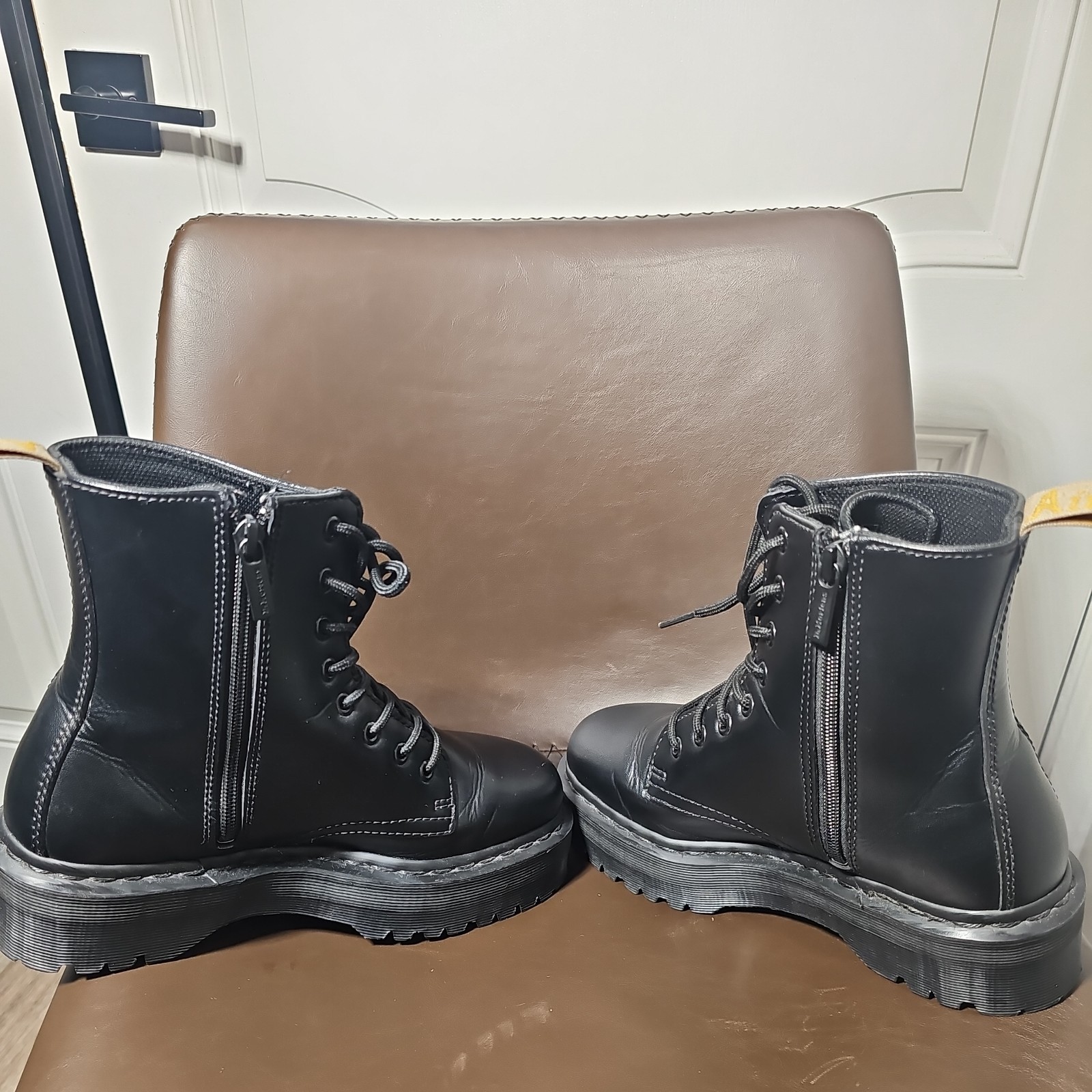 Dr. Martens Vegan Jadon II Mono Platform LaceUp Winter Boot Black US 8