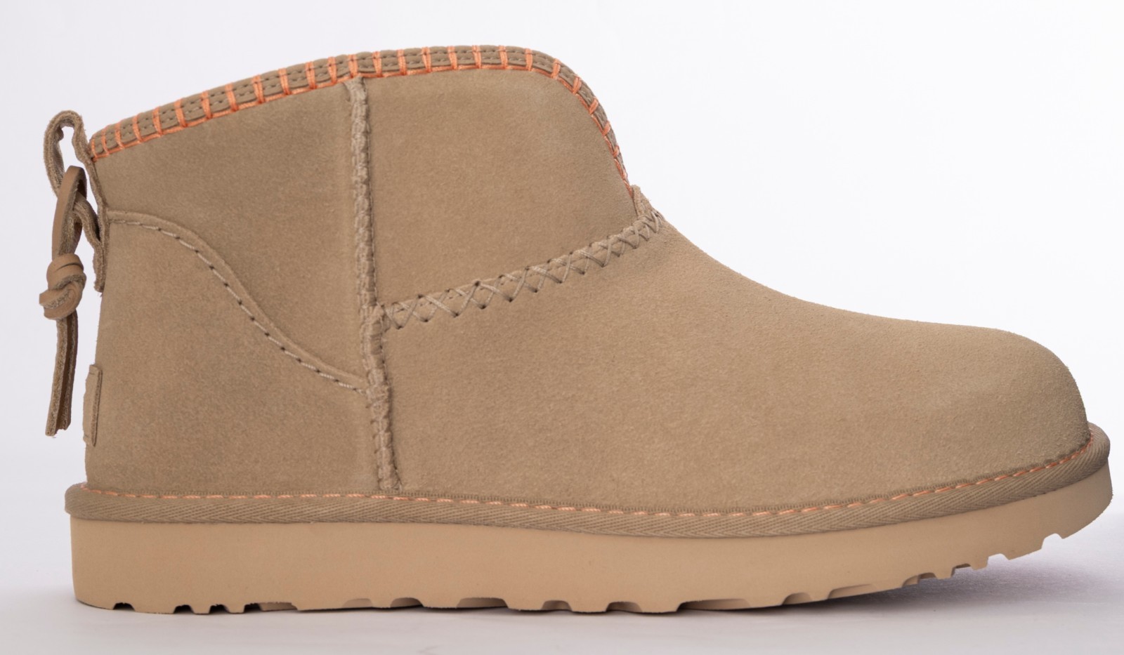 UGG Classic Ultra Mini Elaria Women’s Size US 8 Mustard Seed Suede Boots NIB
