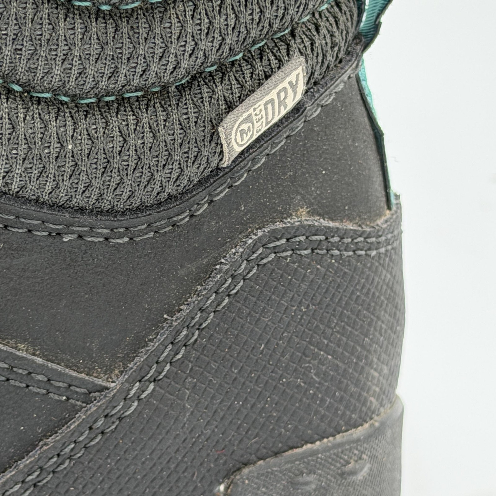 Merrell Snow Boots Womens Size 7.5 Black Brittany Blue Fleece Lined Winter