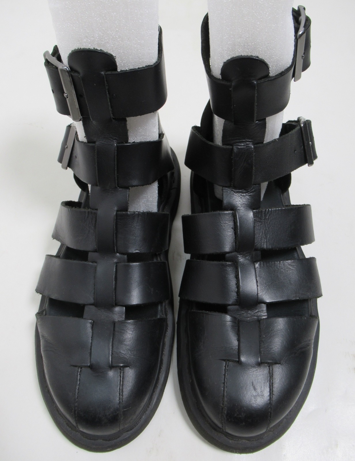 Dr. Martens Unisex Geraldo Leather Gladiator Sandals Black Brando 9 US M / 10USL