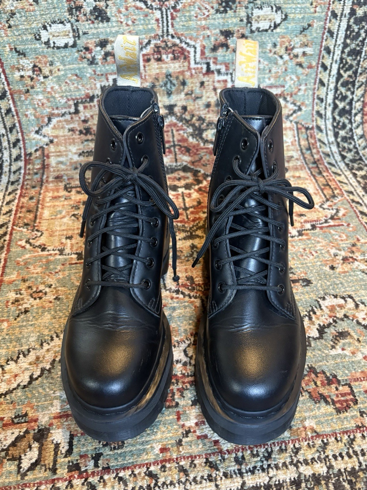 Dr. Martens Vegan Jadon II Mono Platform Combat Boots w/ Side Zip