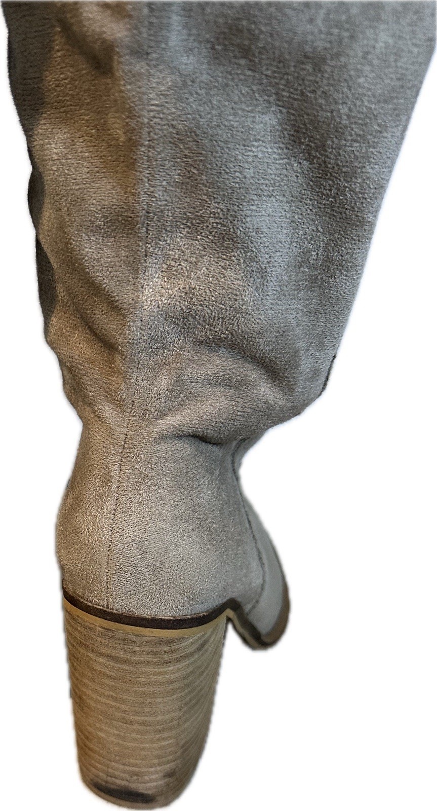 Mi.iM Saint Slouch Boot Women’s Taupe Suede Knee High Pull On US 8.5