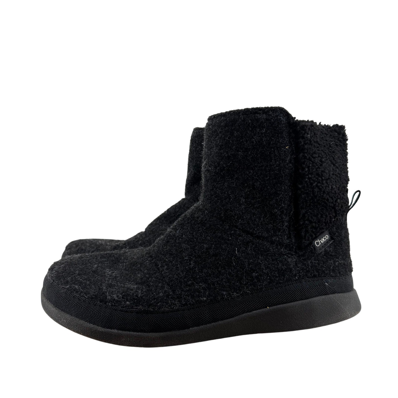 Chaco Revel Tall Boots Women’s 10 Charcoal Sherpa Fleece Winter Boots Insulated
