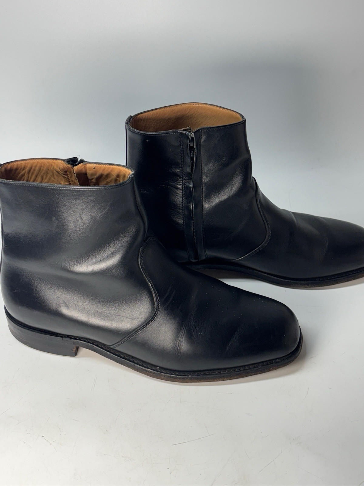 Pikolinos Bristol Chelsea Leather Boot Black Mens Size 10 Zip Up Dressy Formal