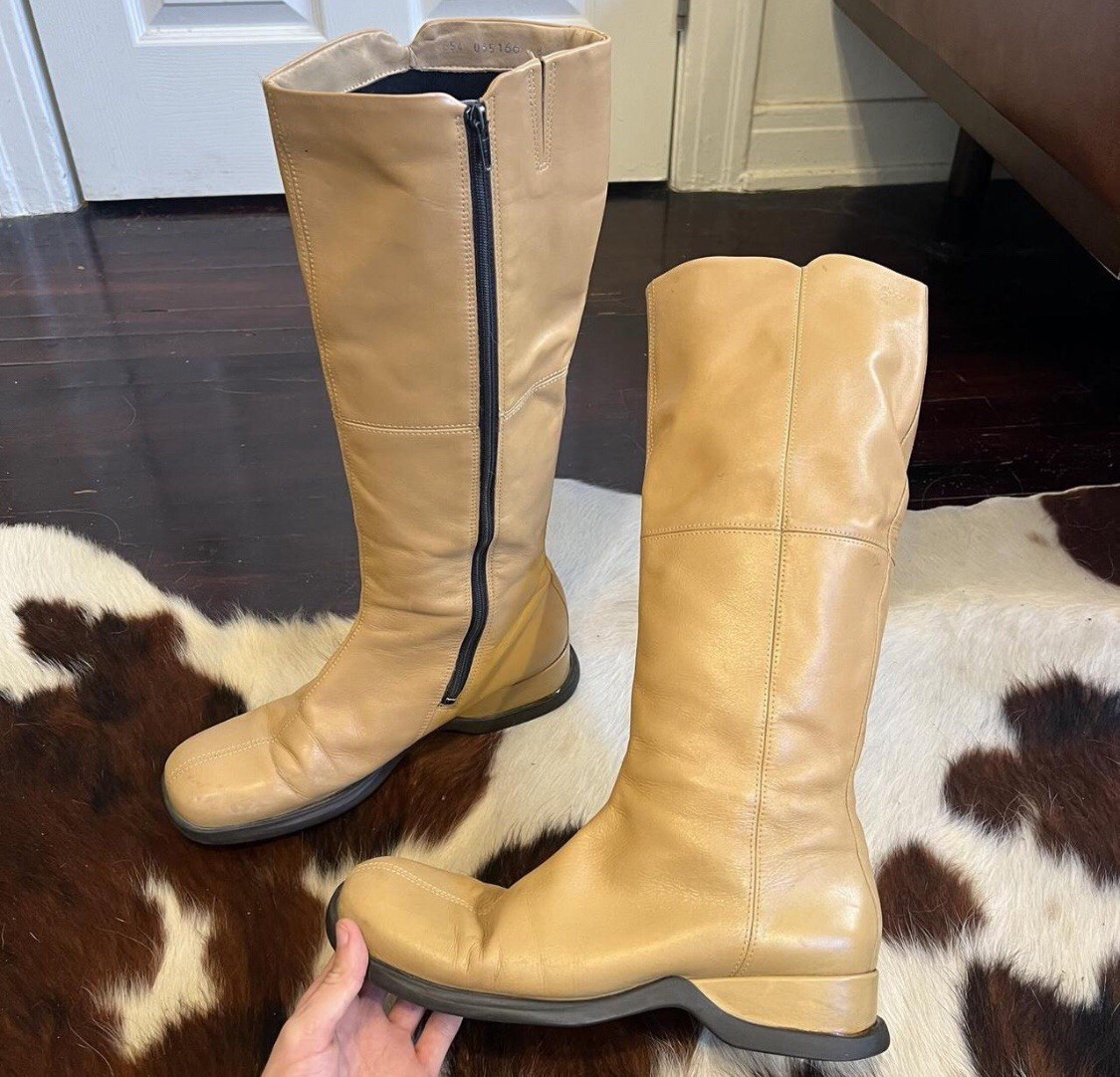 Ecco Tan Boots Size 11
