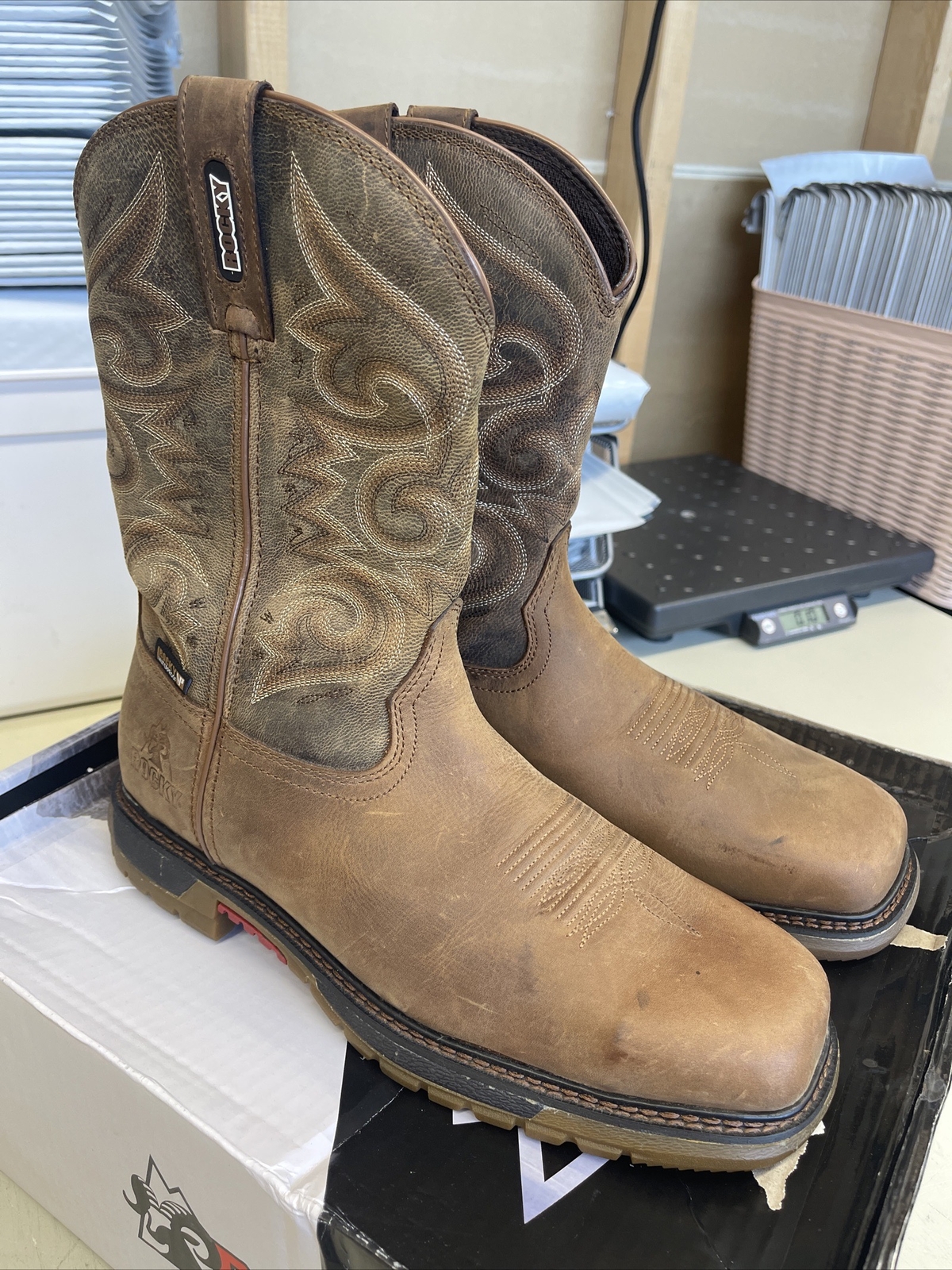 Rocky Original Ride FLX Women’s Composite Toe Waterproof Western Boot Size 10 M
