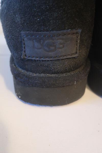 Womens UGG Australia S/N 1016224 Black Classic Tall Shearling Boots 6 *