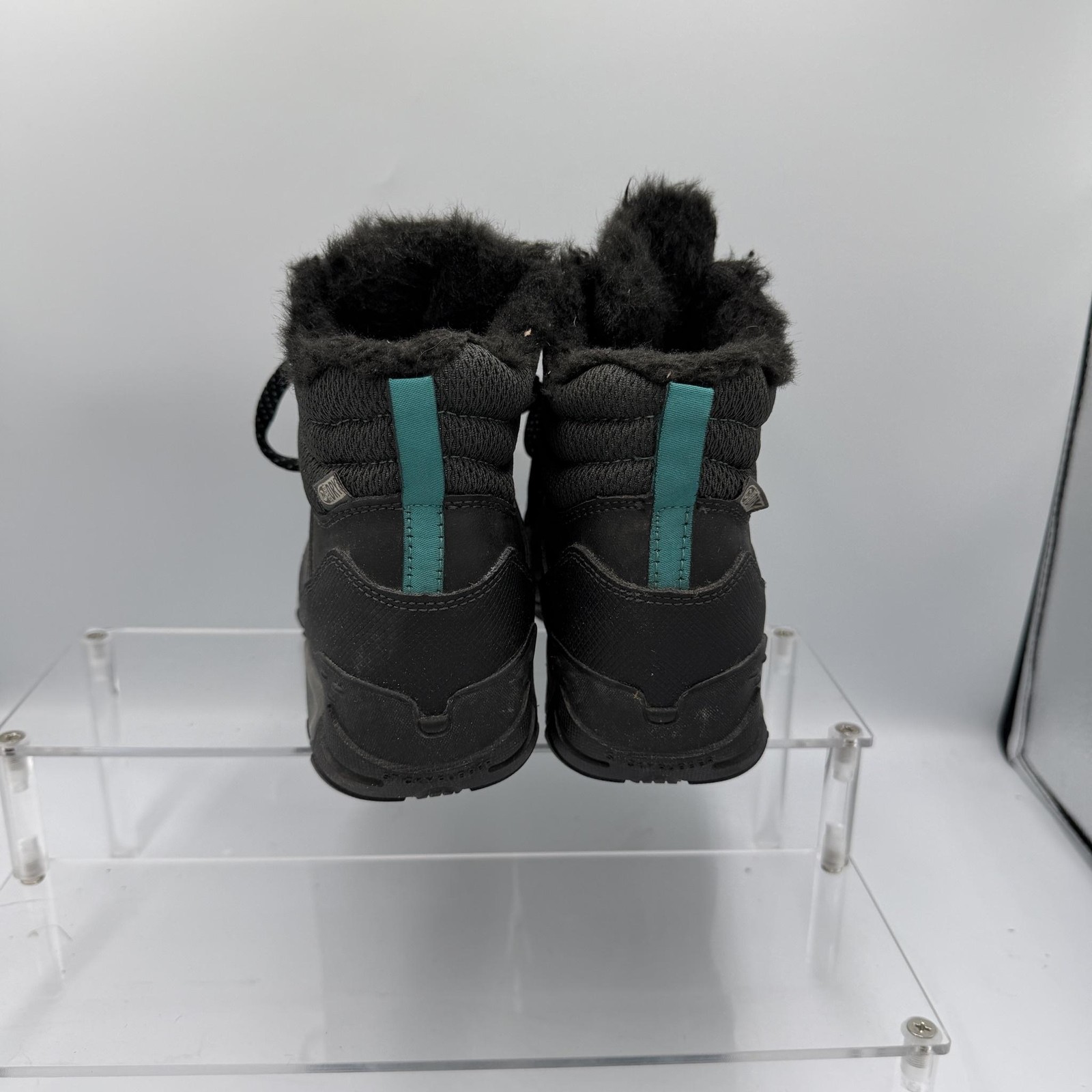 Merrell Snow Boots Womens Size 7.5 Black Brittany Blue Fleece Lined Winter