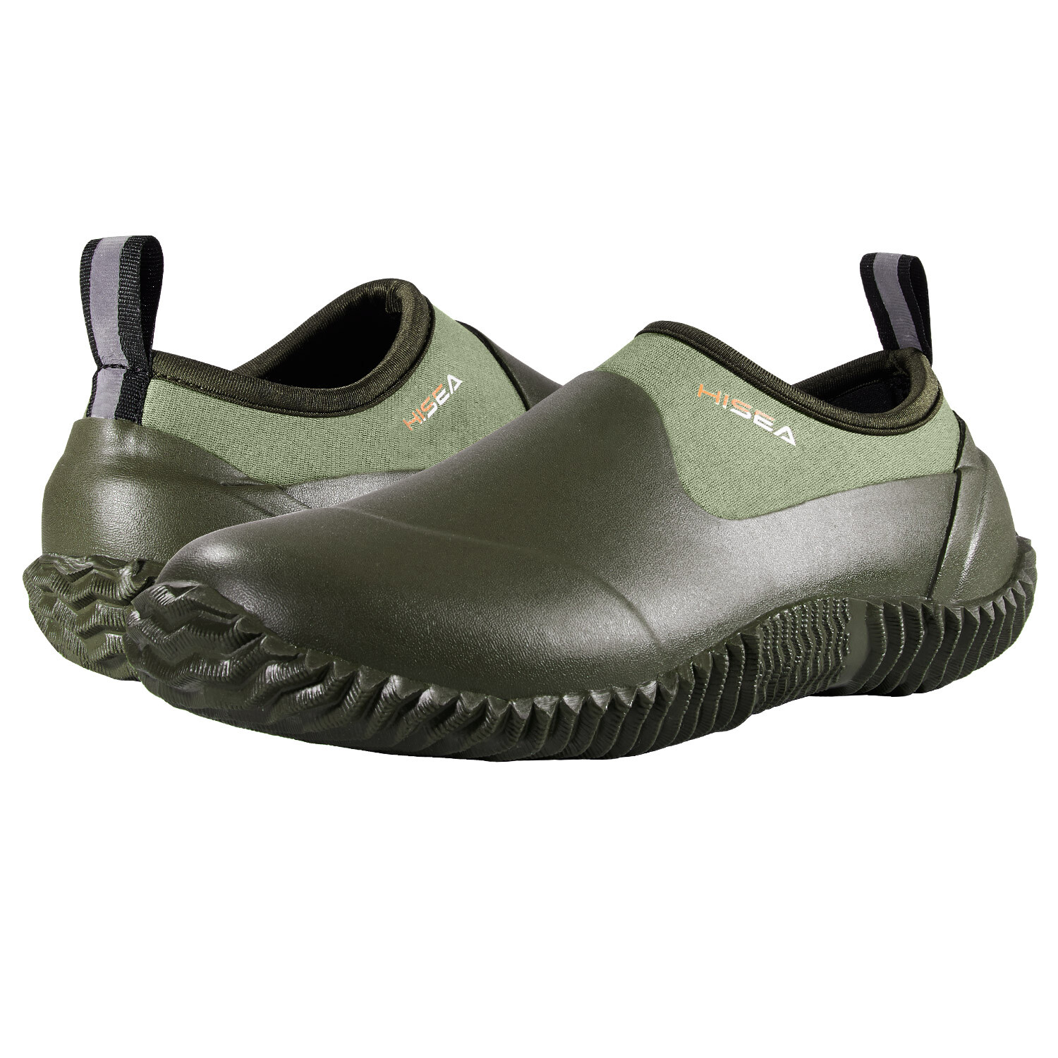HISEA Unisex Garden Shoes Waterproof Anti-Slip Ankle Rubber Rain Boot Farm Yard