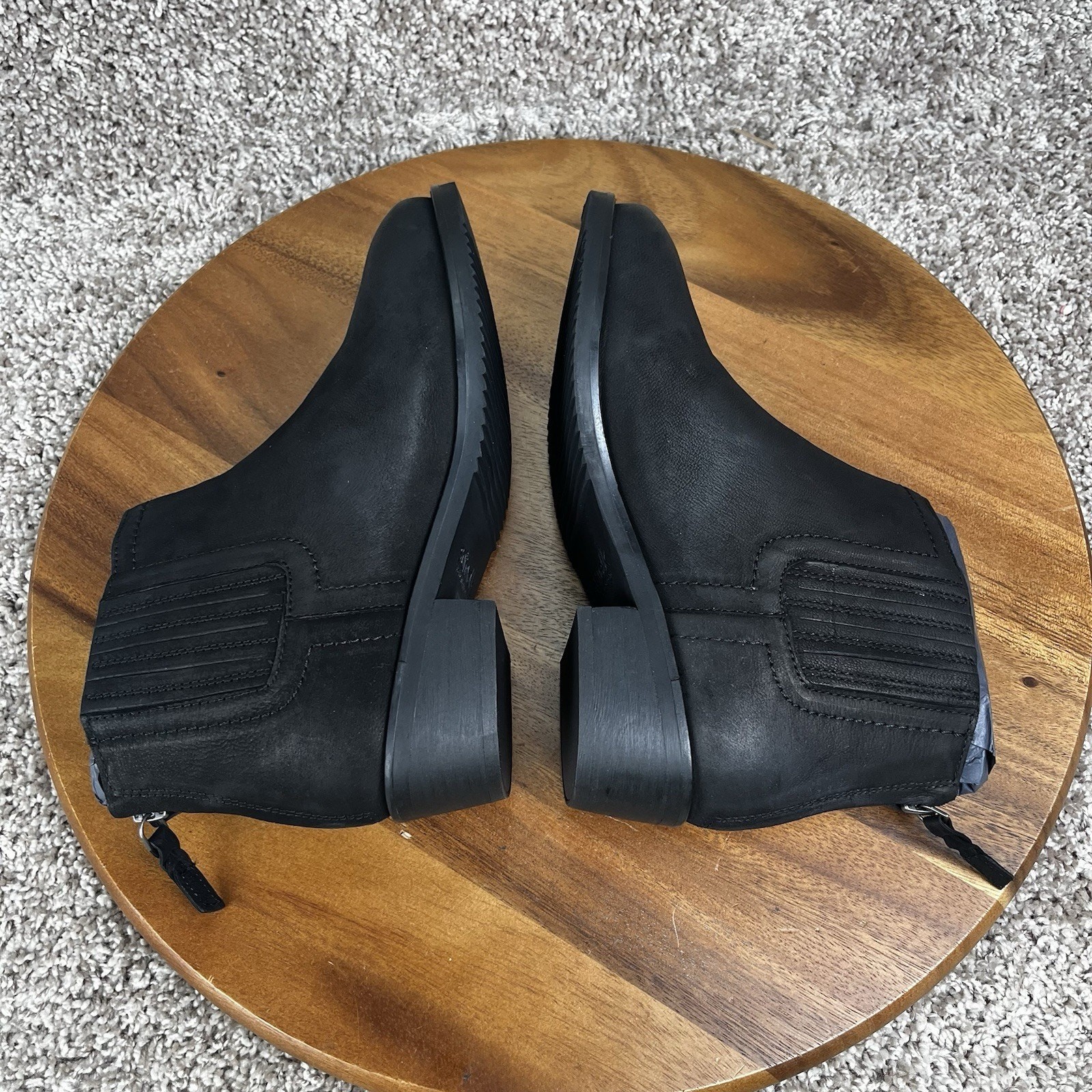 NEW SoftWalk Women’s Ramona Boots Loafer Black Size 7 W Wide Shoes S2156-001