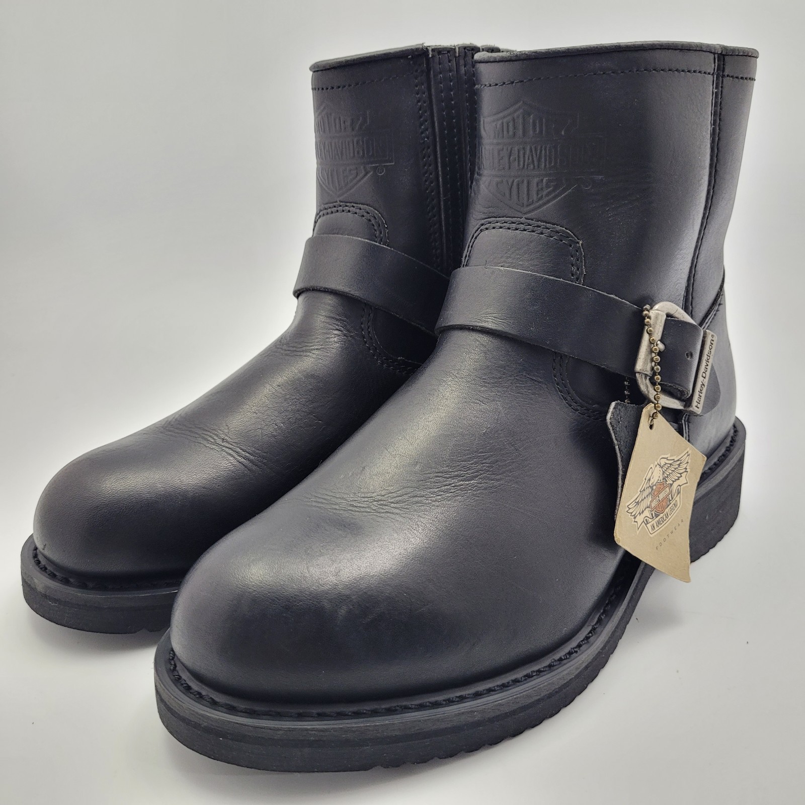 Harley Davidson Ankle Moto Boots Vintage Engineer Style 88429 Womens 10