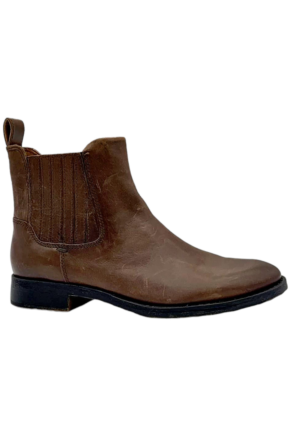 Franco Sarto Linc Casual Leather Booties Dark Brown Leather