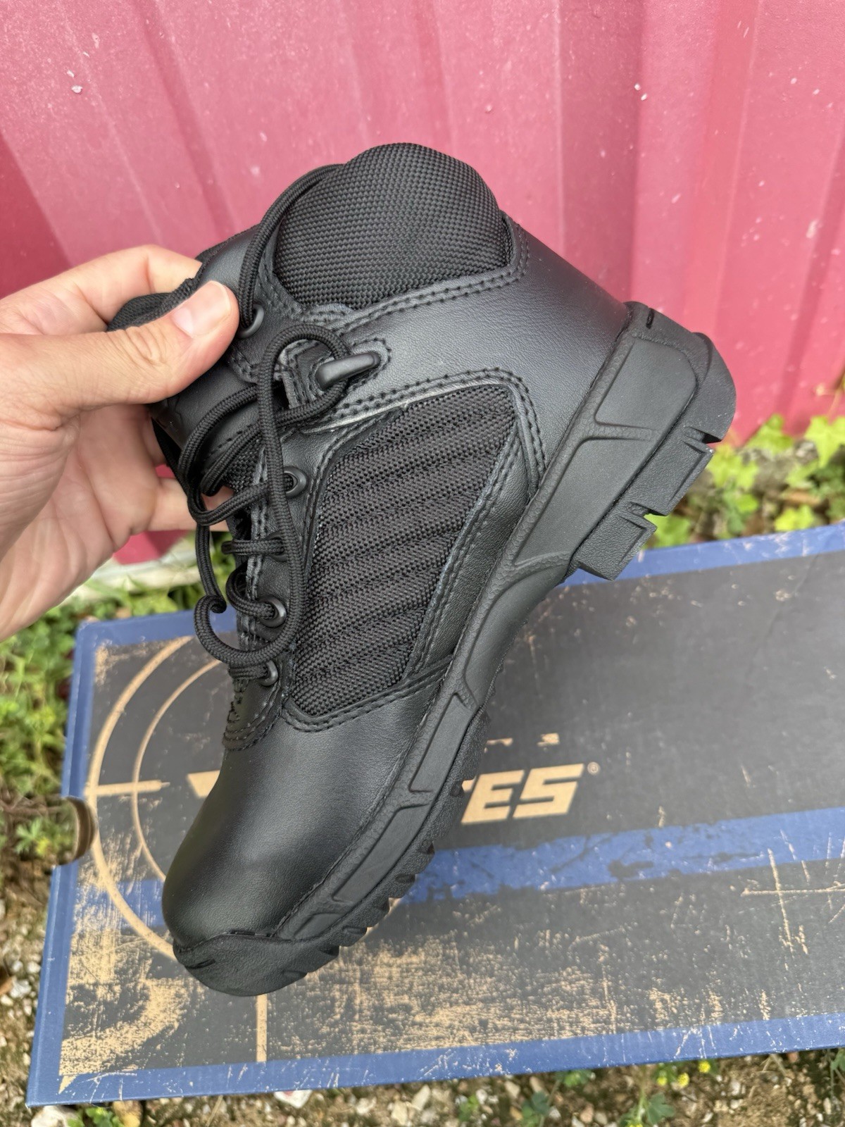 Size 5.5 WOMENS BATES E03560 TACTICAL SPORT 2 MID BOOTS BLACK Work Duty Law Enfo