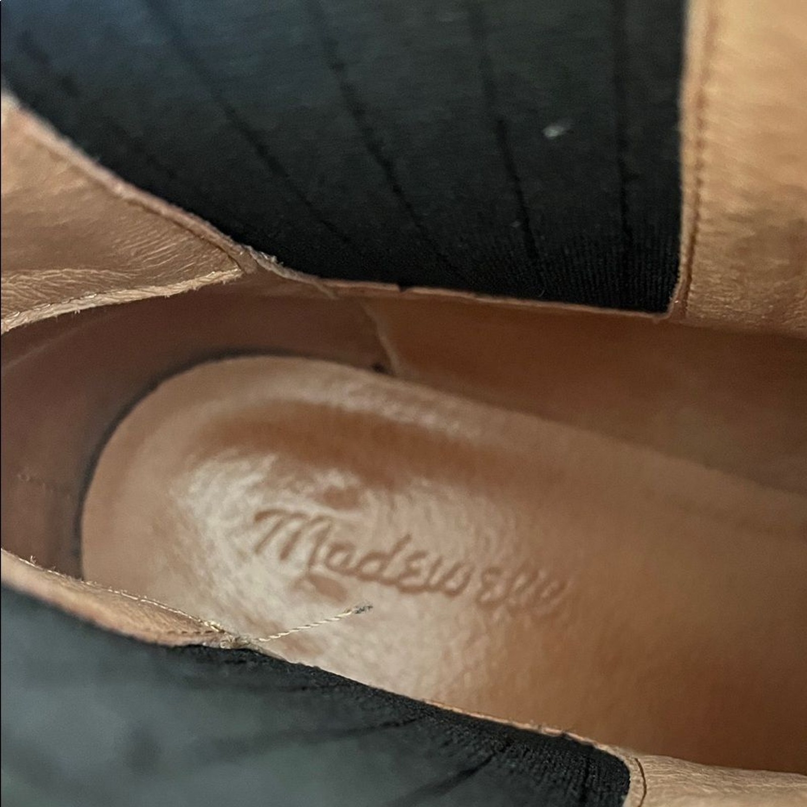Madewell The Western Ankle Boot in Leather True Black W10