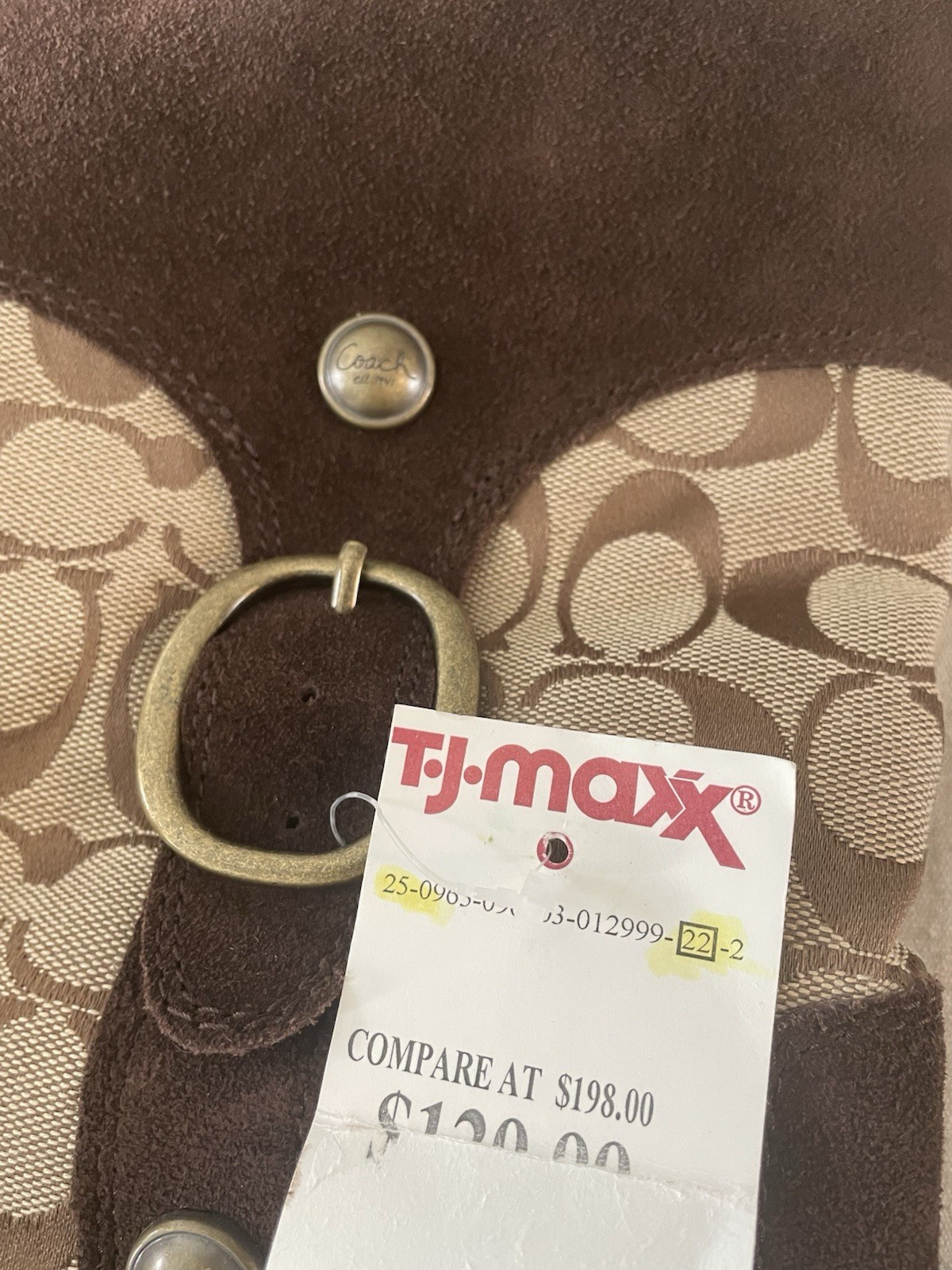 NWT COACH TINAH SIGNATURE C’s Logo Size 6 Fleece lined Tan Brown Boot *See Below