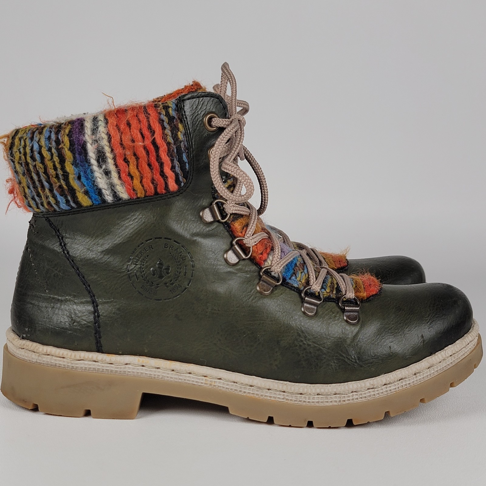 Rieker Felcitas multicolored ankle book women size 9 EU 40 No Insoles