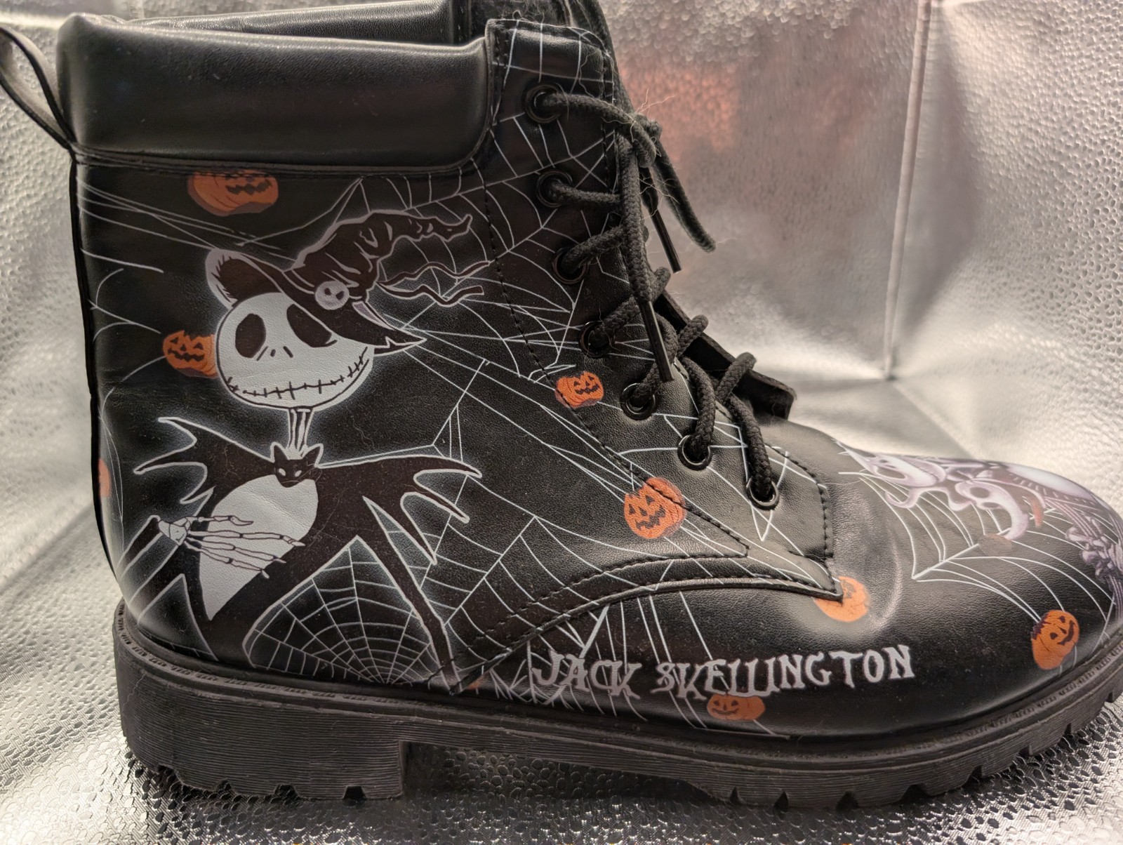 Nightmare Before Christmas Jack Skellington Boots Women’s Size 11.5 Mens 10