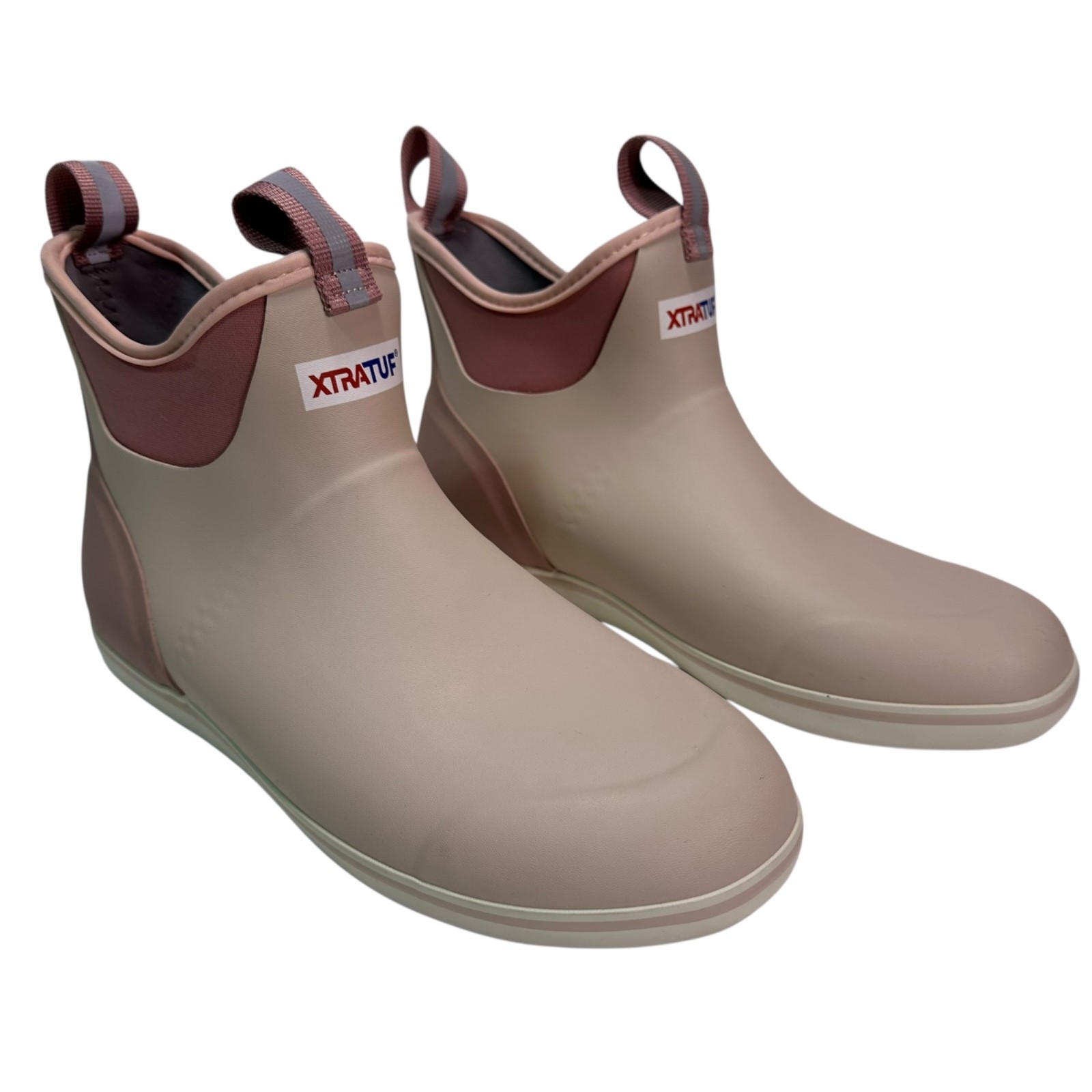 XTRATUF 6 Inch Ankle Deck Boots Women’s Men 11 Blush Pink Waterproof XWAB602 New