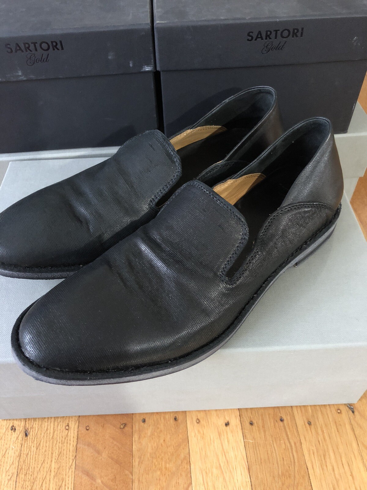 Officine Creative Womens Nadine Black Slip On Leather Size 36 Brand New $485