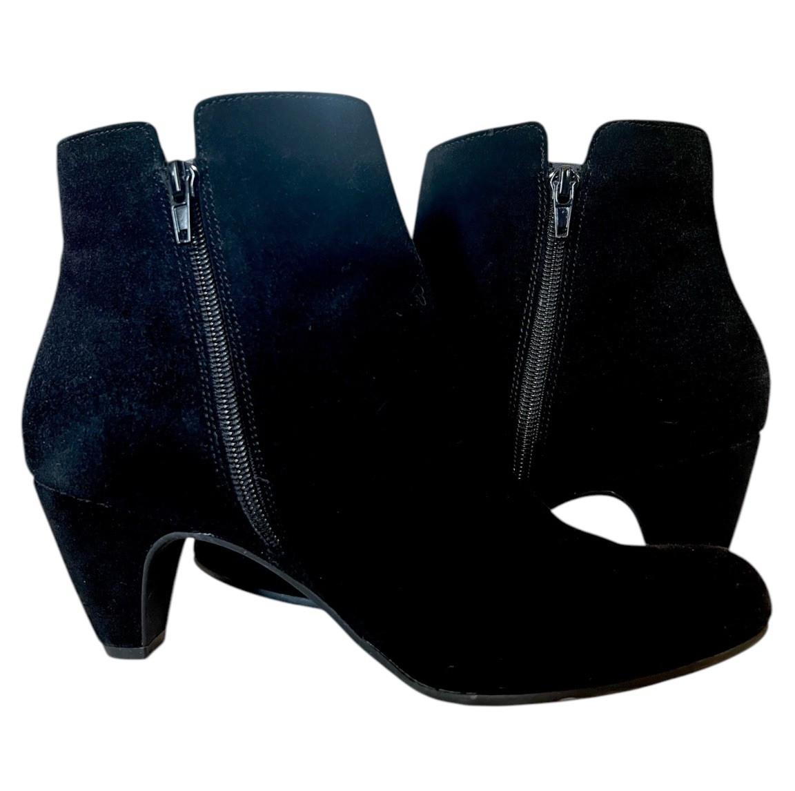 Alex Marie 4feature Technology Black Suede Leather Ankle Bootie Boots US 8M NEW