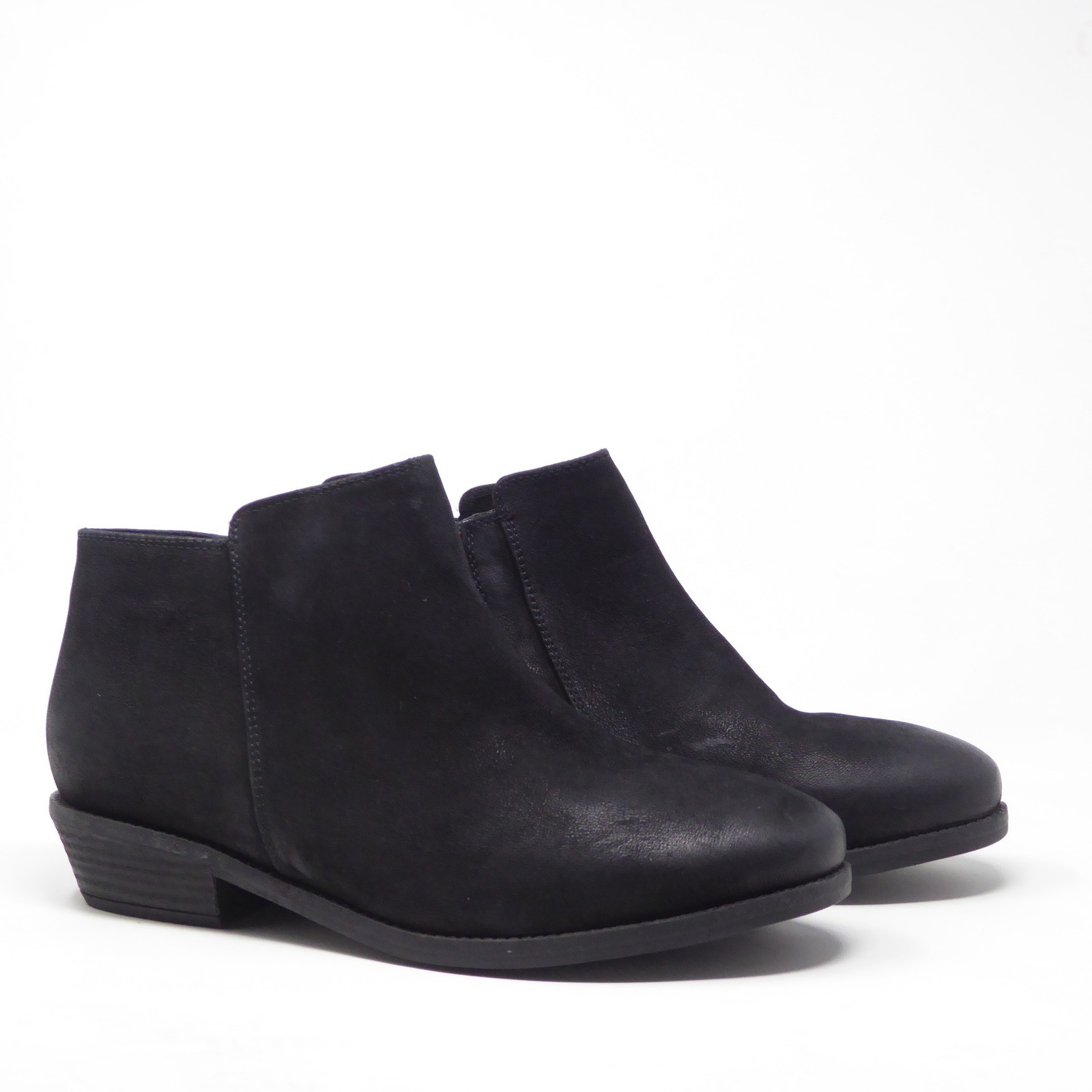 SoftWalk Rocklin 2.0 Womens Ankle Boots Black Leather Suede S2364-4 9W