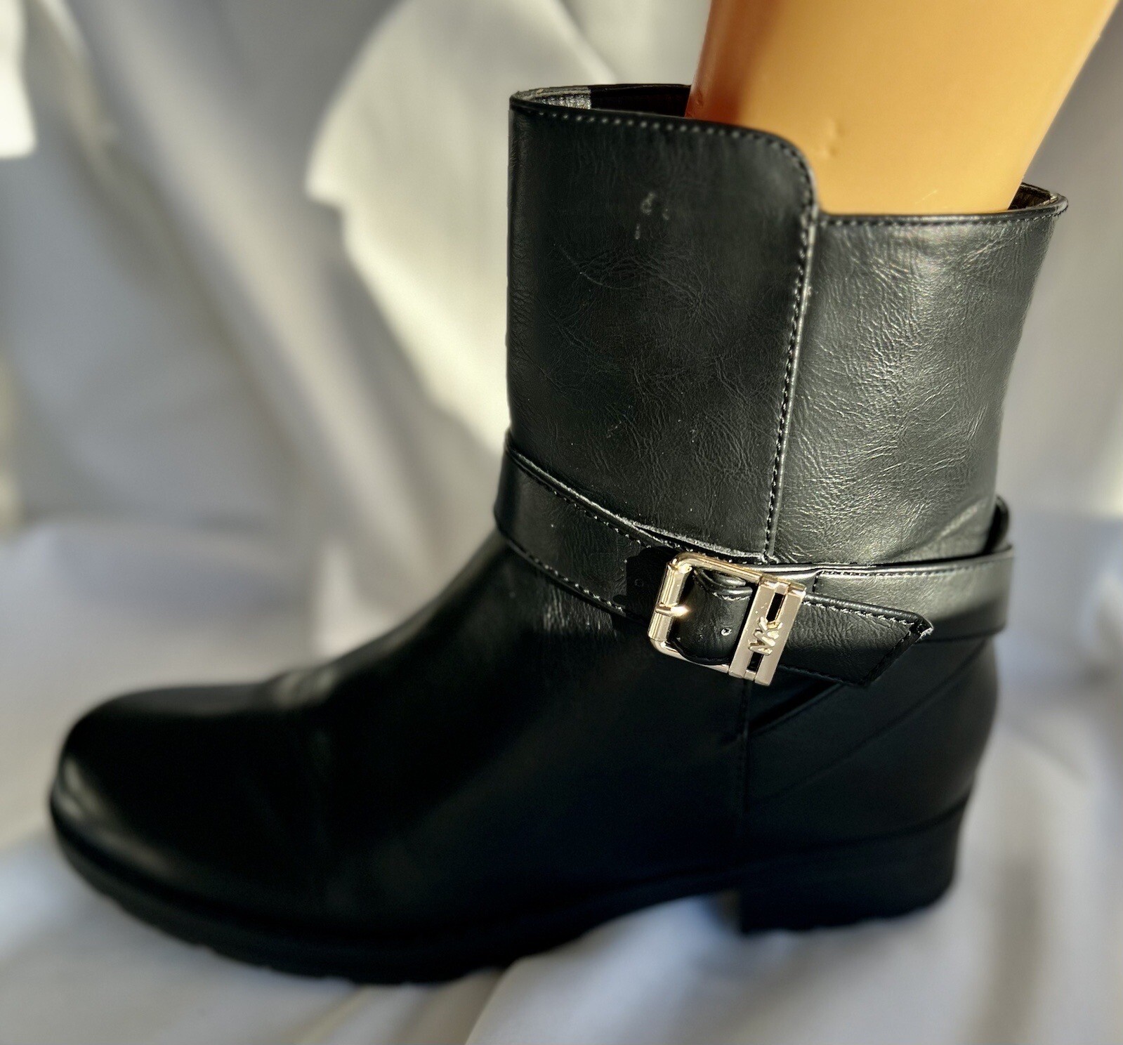 Michael Kors Ankle Black Motorcycle Combat Moto Punk Grunge Biker Rocker Boots 5