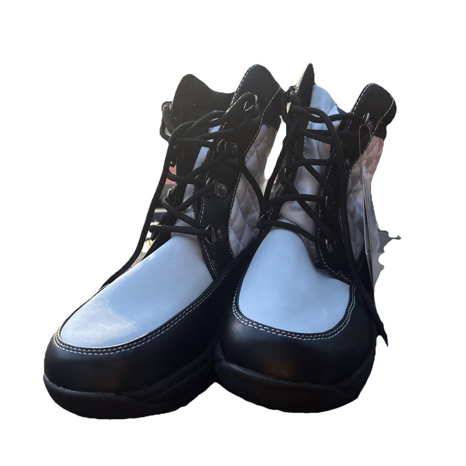 Women’s Snow Boots Size 6M Totes Black &White Waterproof NEW Winter Fall