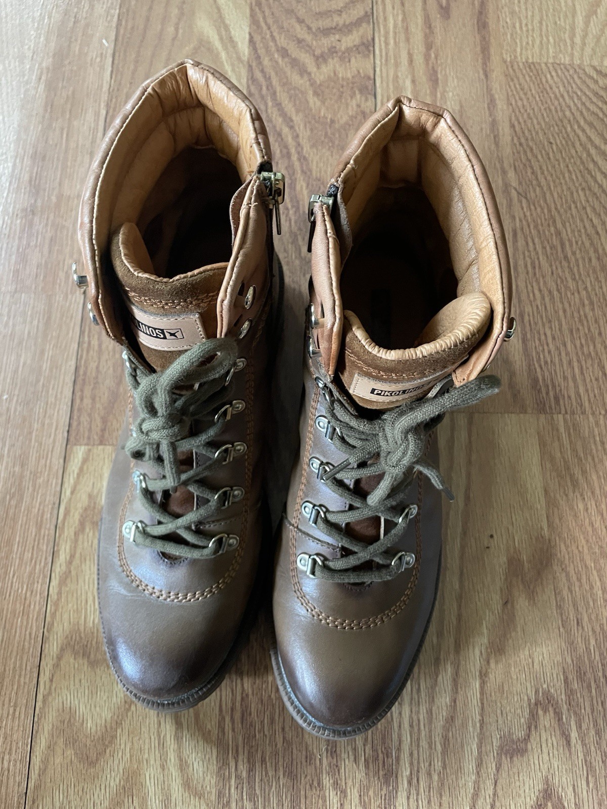 Pikolinos Women’s Aspe Boots Leather Beige Size 41 US 10 – 10.5