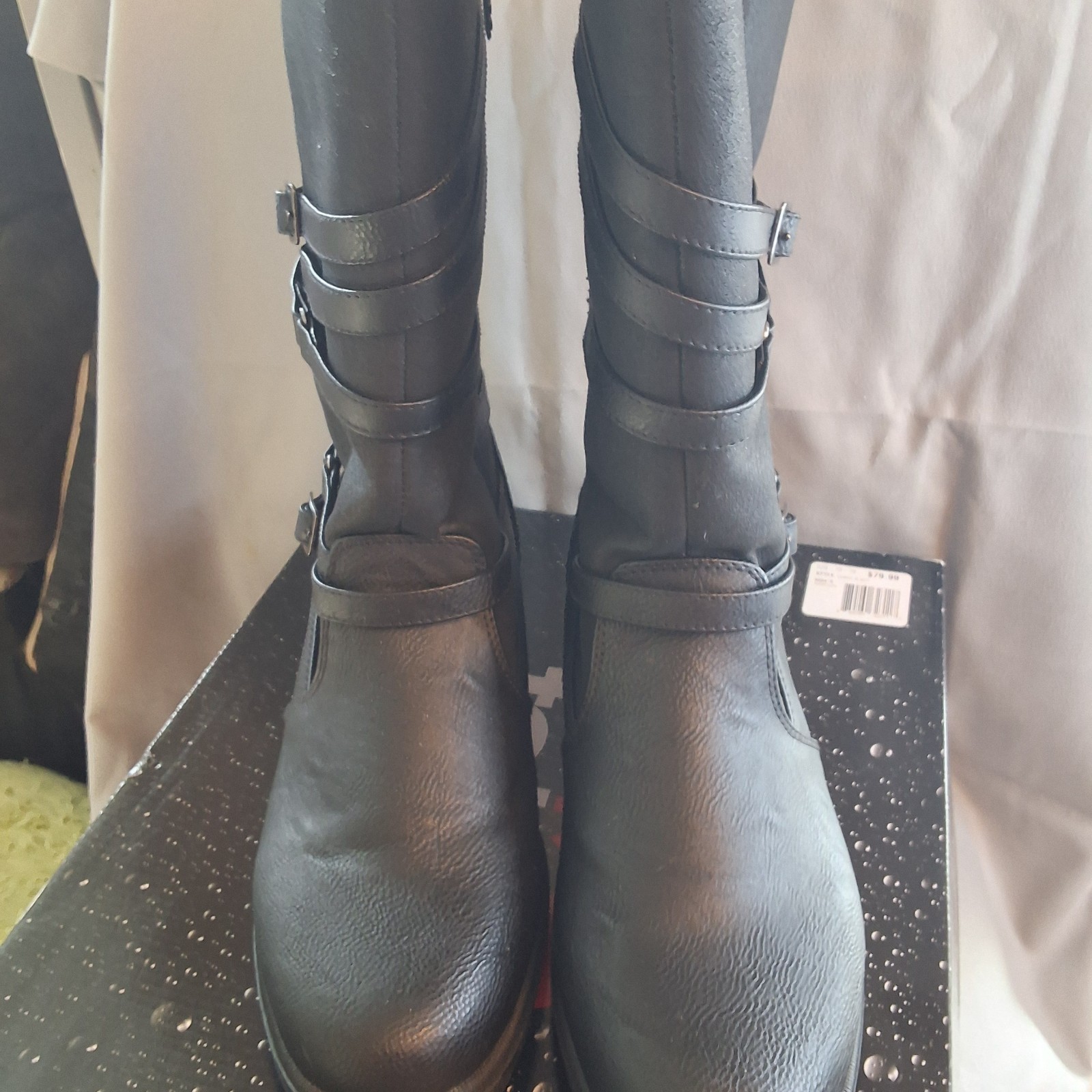 Brand New Womans Totes Waterproof Debra Black Side Zip Boots Sz 11M