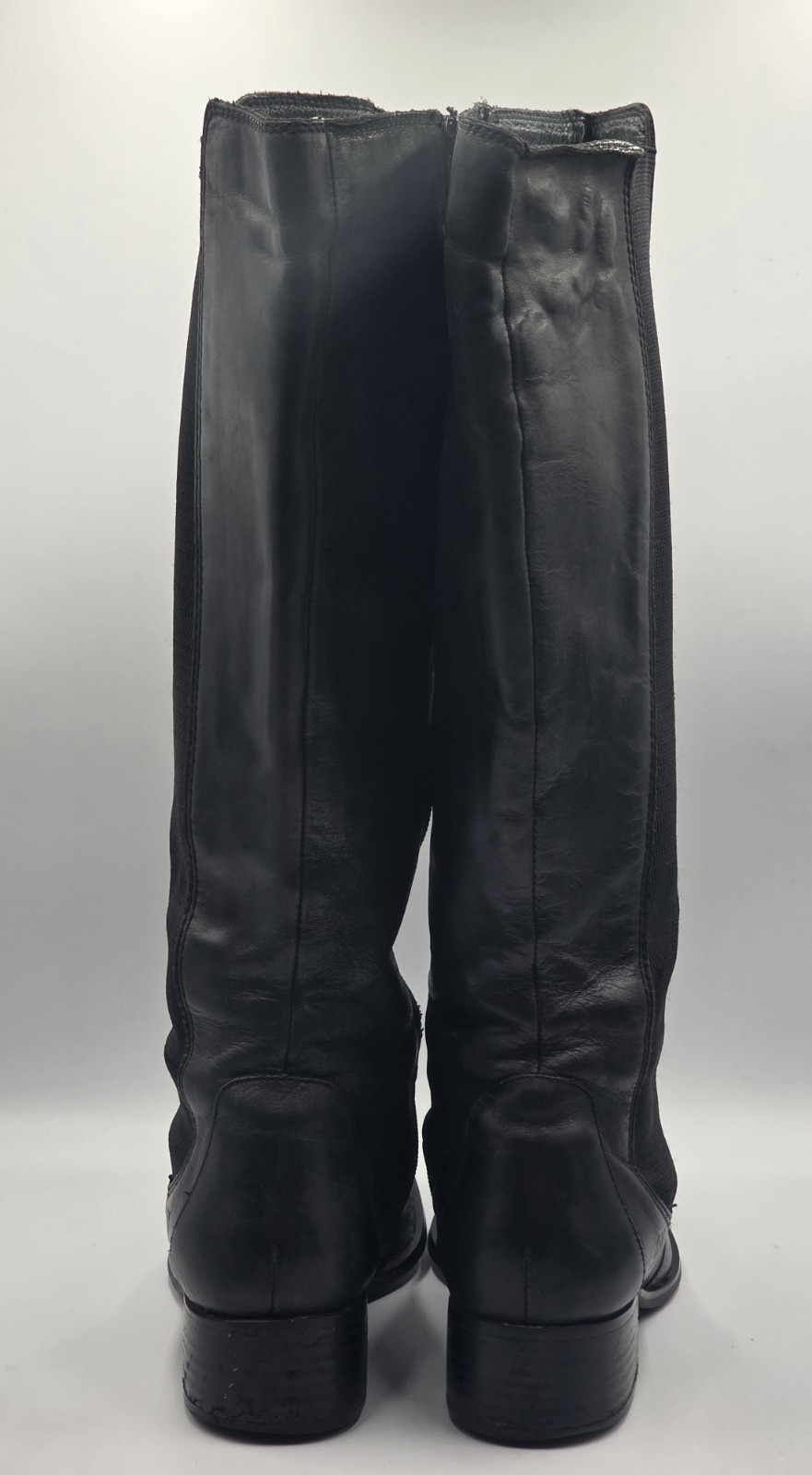 Børn Valentina Womens 8.5 Black Leather Knee High Riding Boots B51403 Comfort