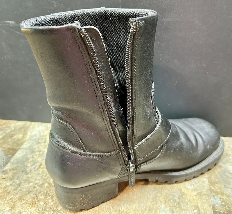 Harley-Davidson Alivia Black Leather Motorcycle Boots – Women’s Size 8.5