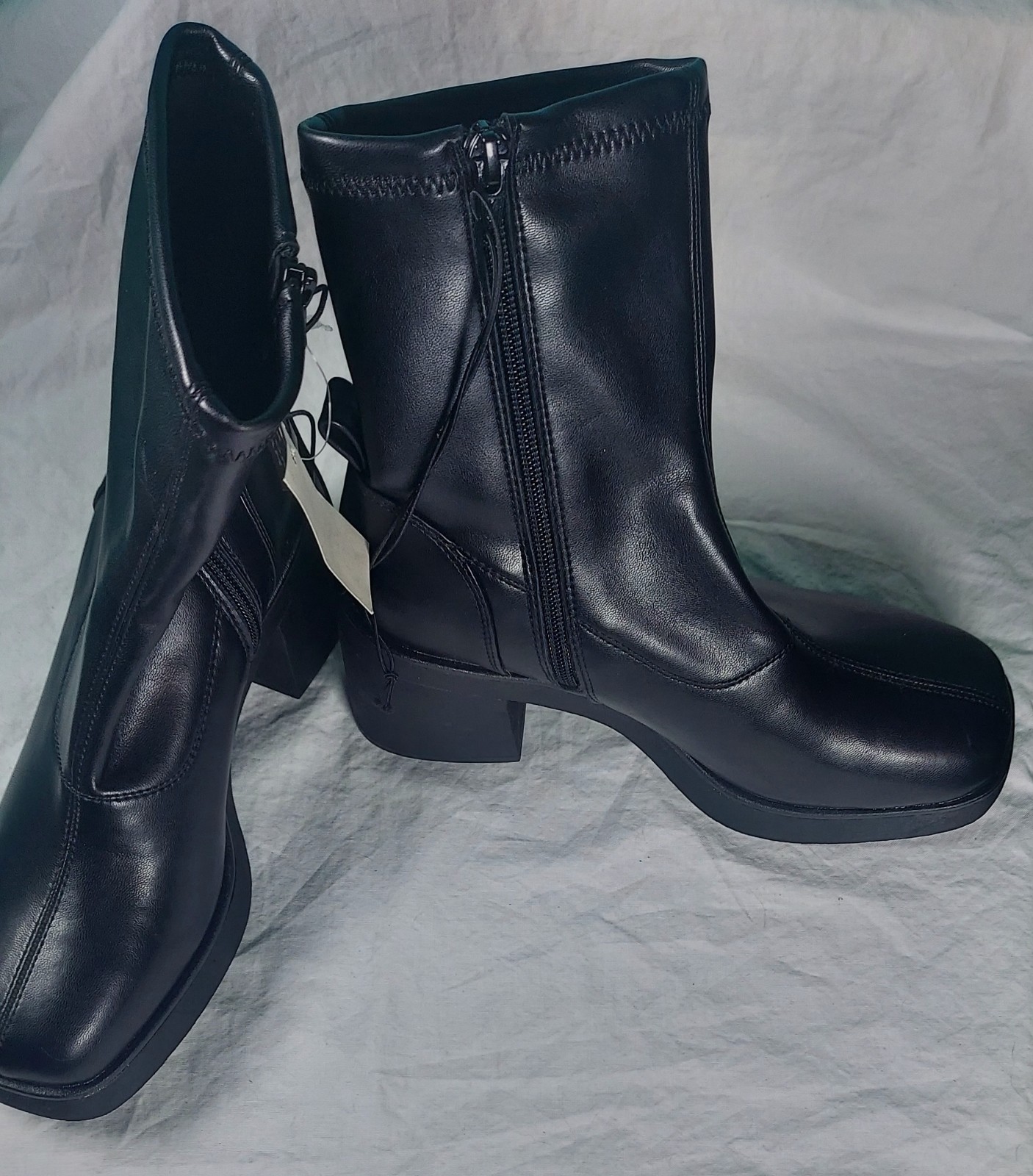 SM New York Khloe Black Boots Women’s Size 7.5 New (Y)