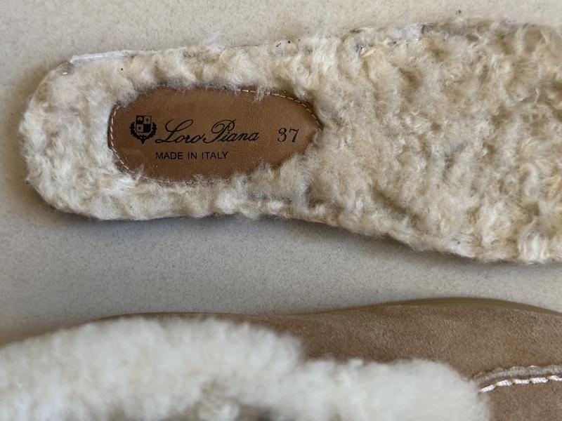 Women Loro Piana boots beige suede 37