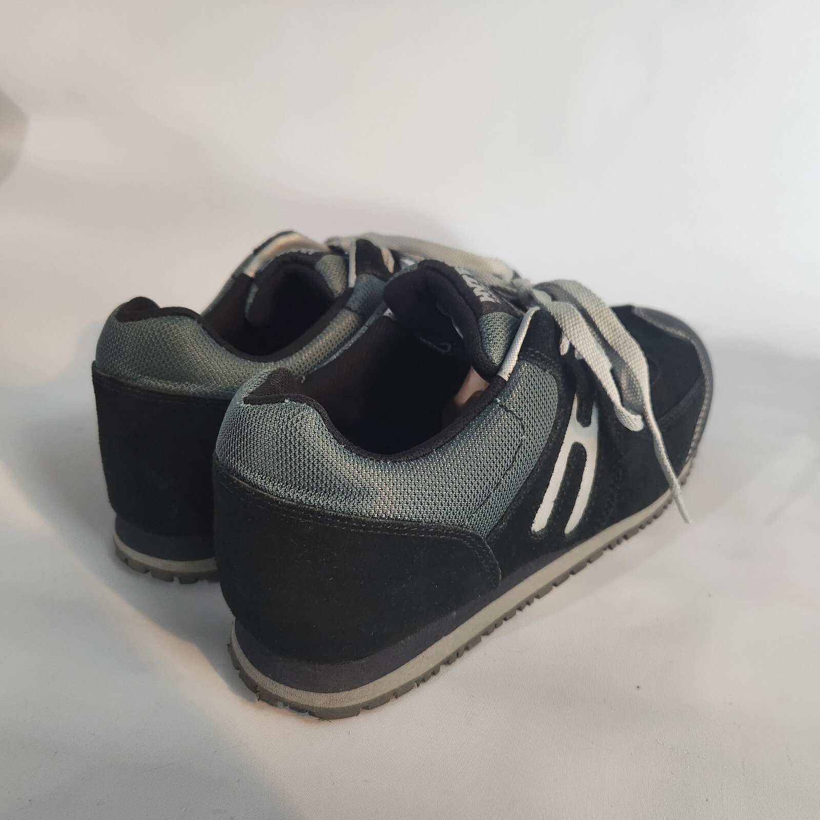 Hytest Safety Shoes Womens 9.5 (Mens 7) Steel Toe Shoes Black Gray Excellent