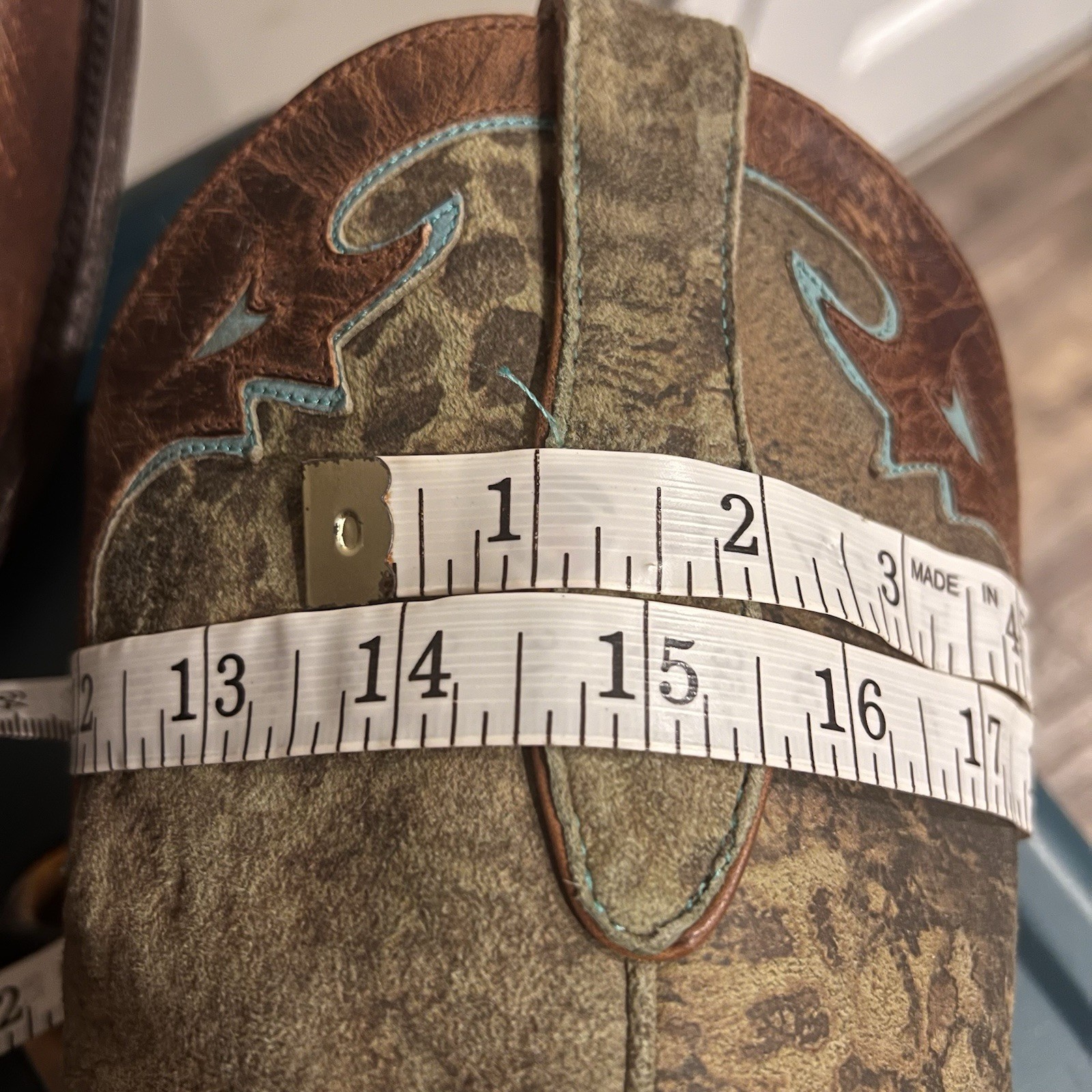Old Gringo Villa Boot in Turquoise Leopardito Women’s Size US 8.5