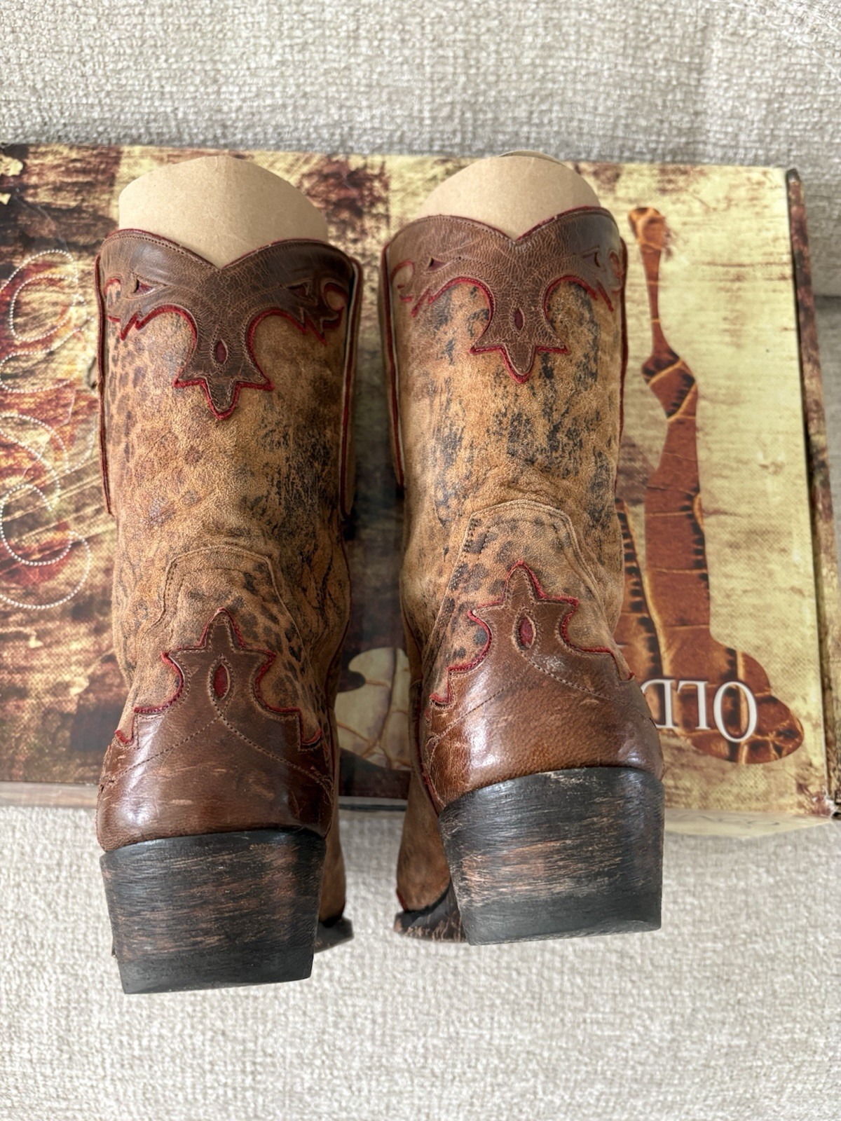 Old Gringo Villa 10” Ochre/rust Leopard Size 9 In Great Condition
