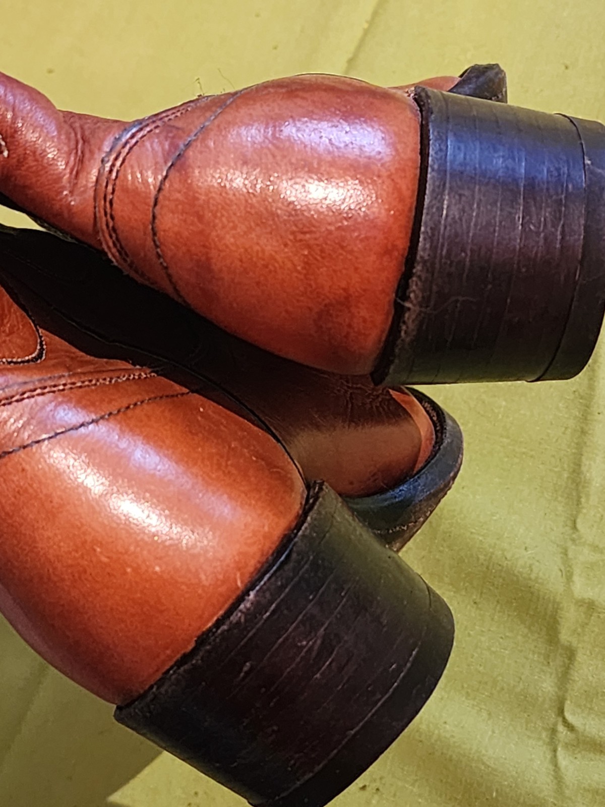 Dan Post Womens Brown Leather Mid-calf Boots. Size 5