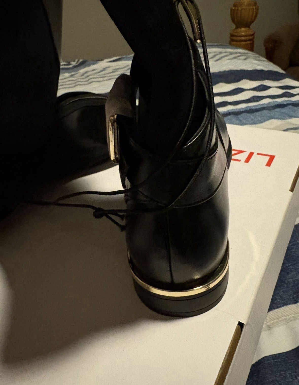 Womens Liz Claiborne Jepson Boots Size 7M Black