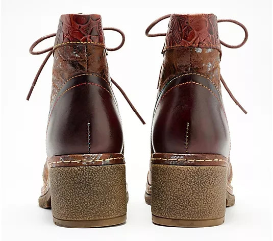 L’Artiste by Spring Step Leather Lace-Up Boots Fallinluv